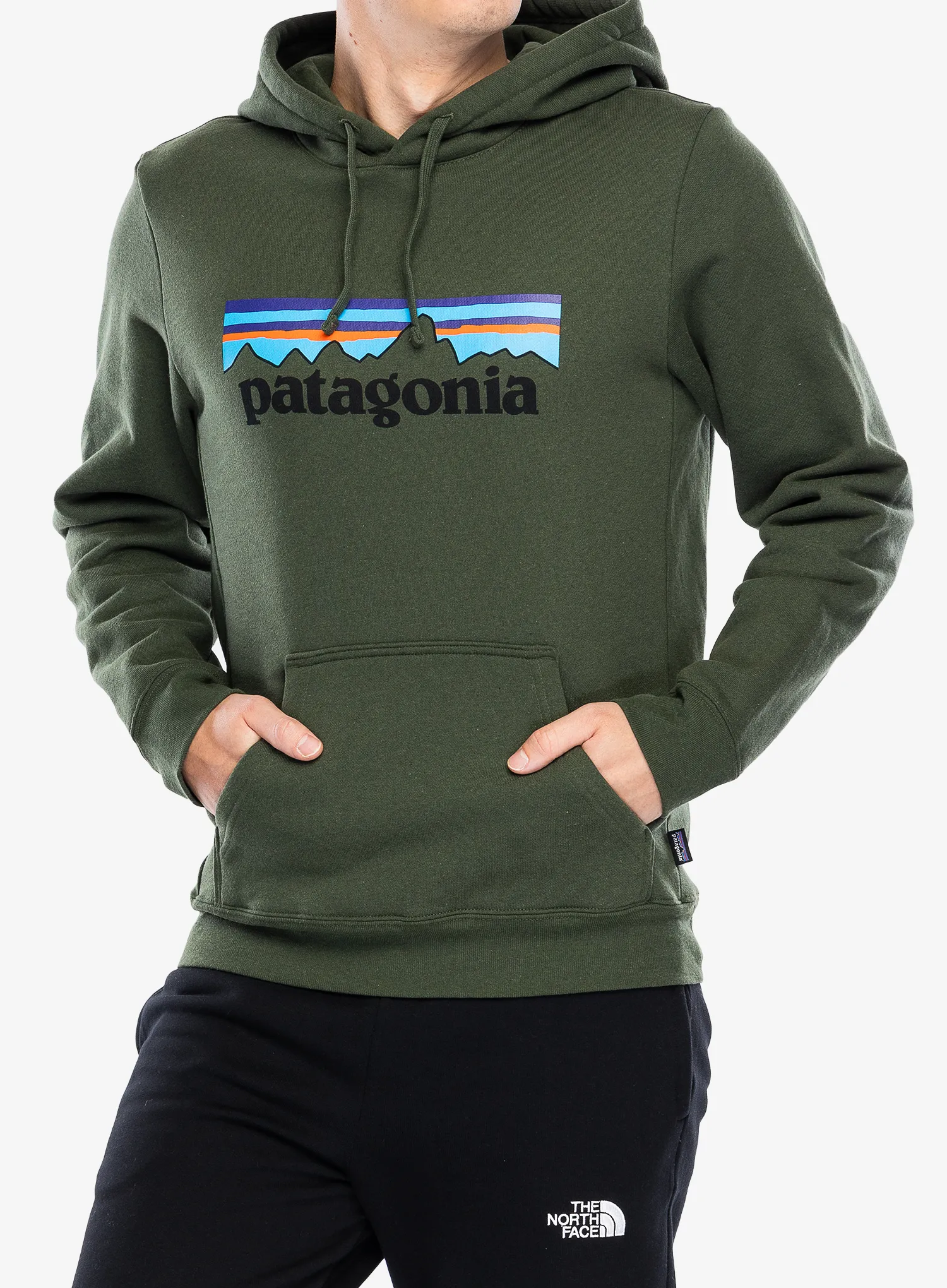 Jopica s kapuco Patagonia P-6 Logo Uprisal Hoody - torrey pine green