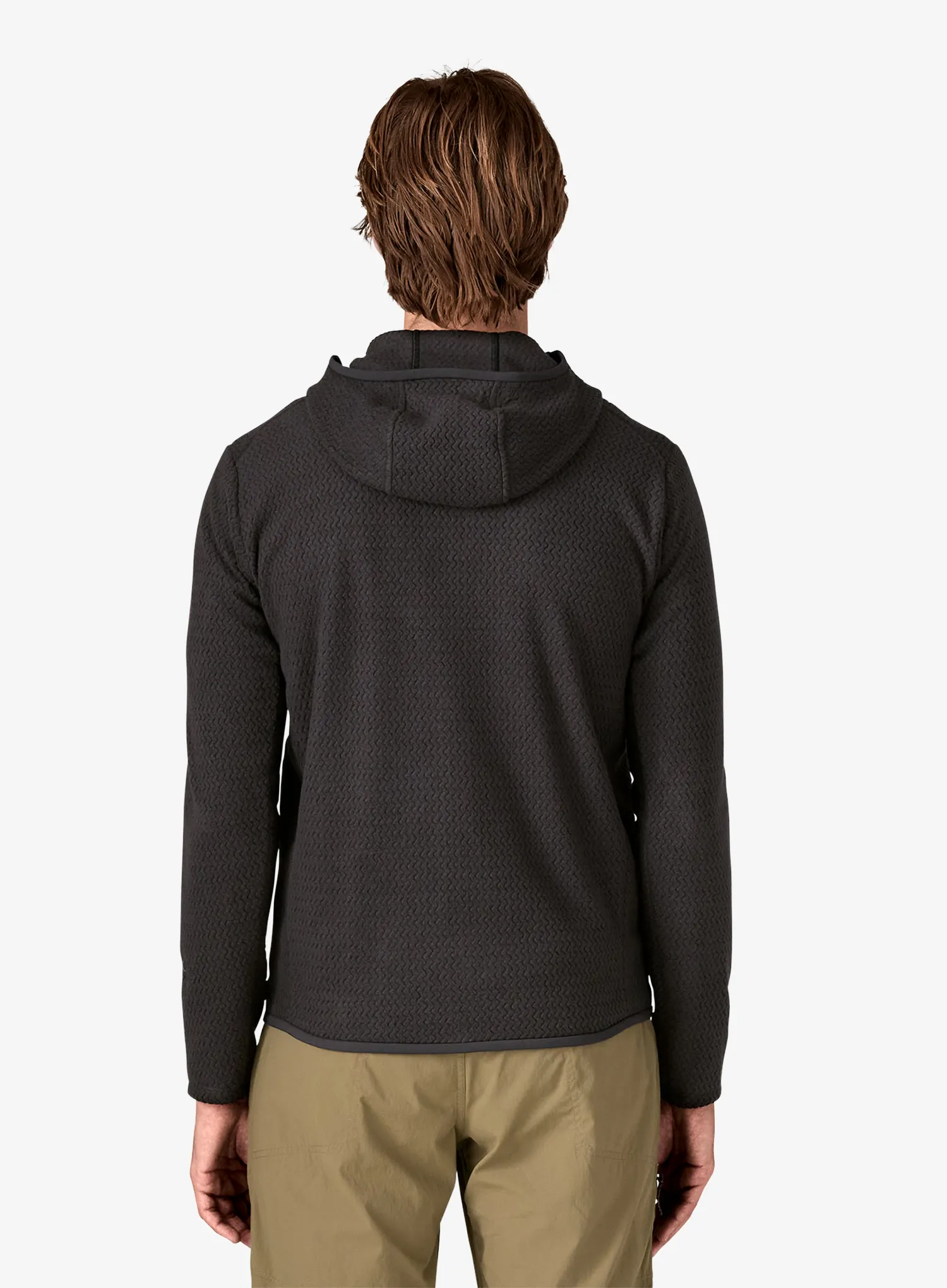 Jopica s kapuco Patagonia R1 Air Full-Zip Hoody - black
