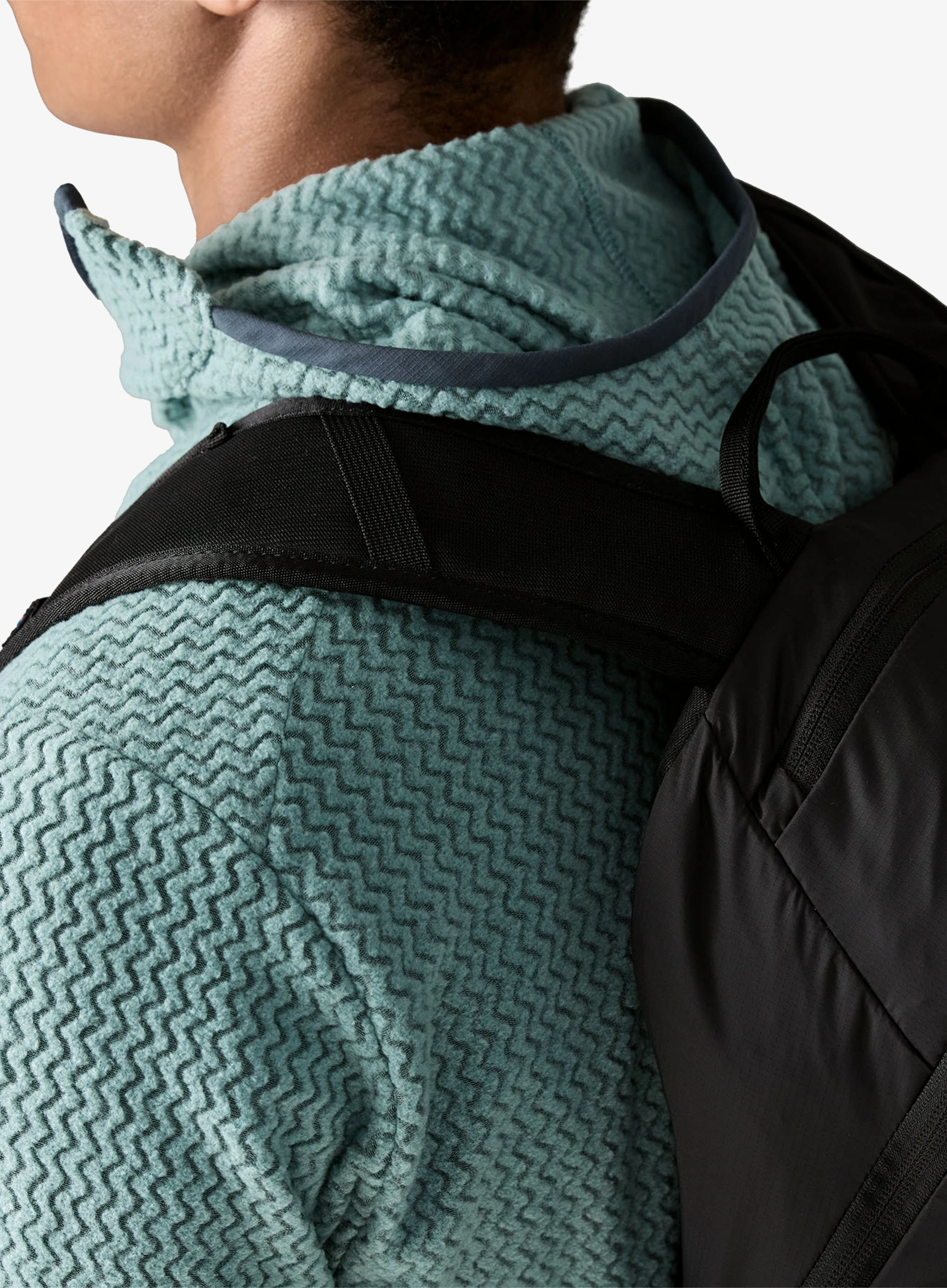 Jopica s kapuco Patagonia R1 Air Full-Zip Hoody - blue sage