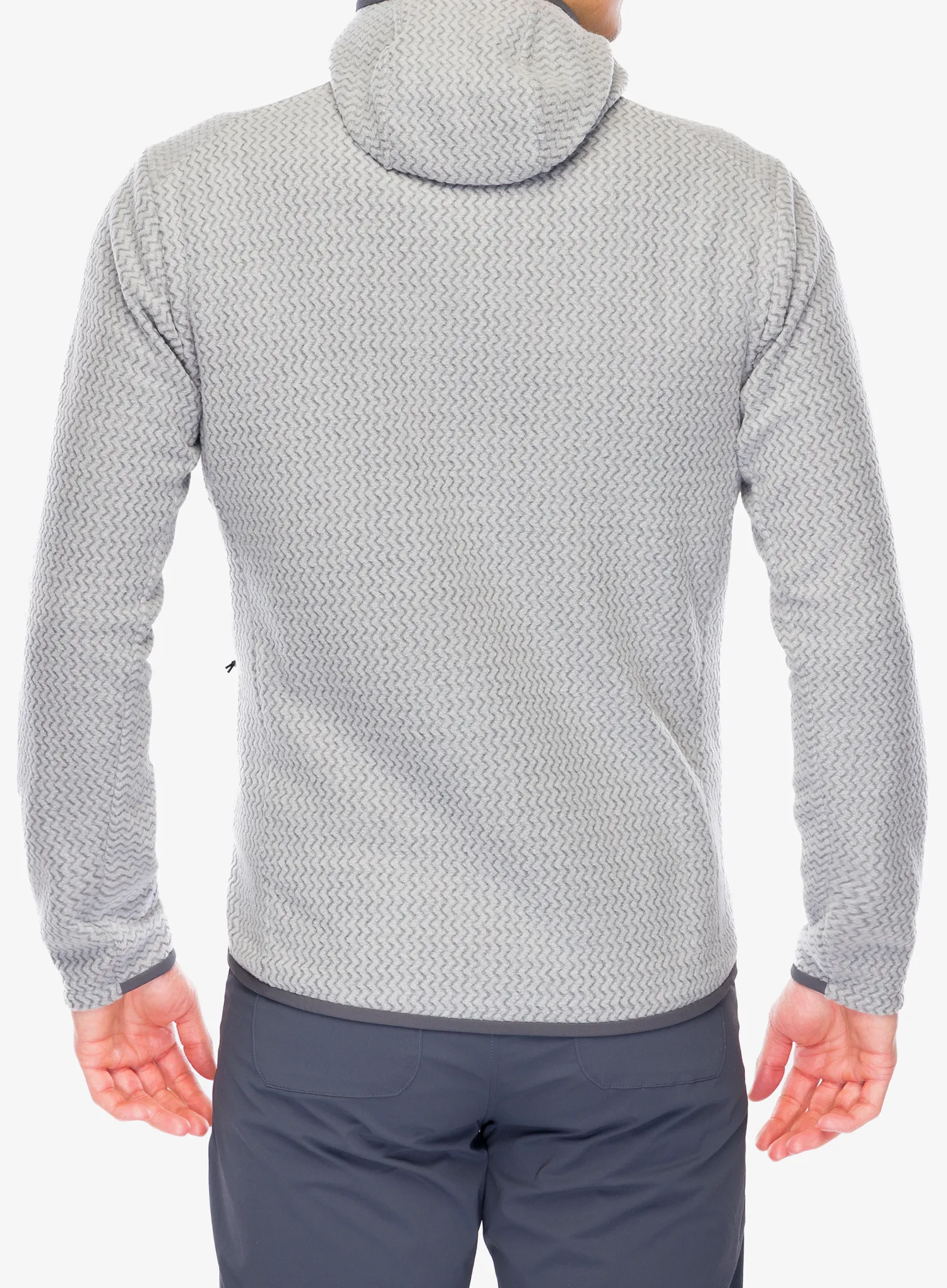 Jopica s kapuco Patagonia R1 Air Full-Zip Hoody - forever grey