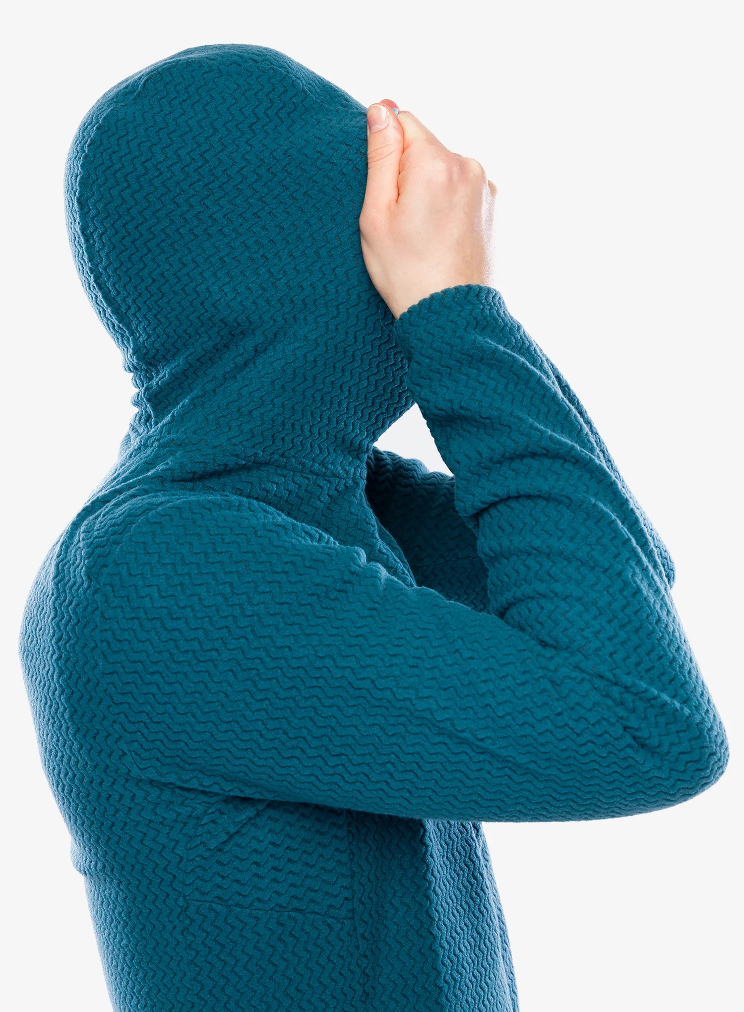 Jopica s kapuco Patagonia R1 Air Full-Zip Hoody - tidal teal