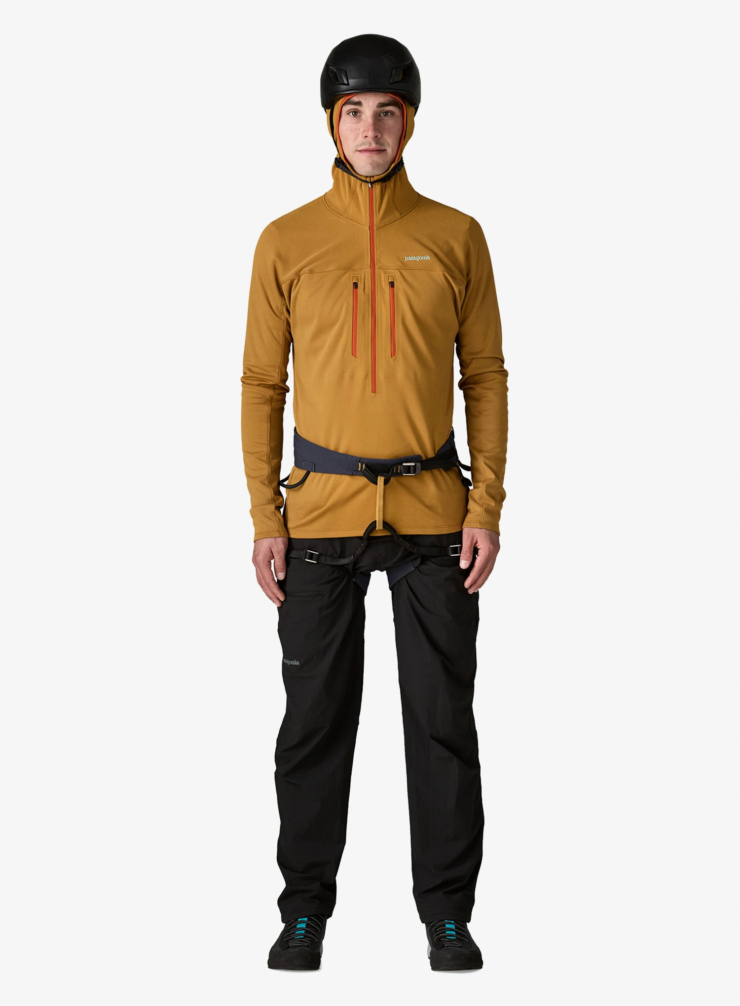 Jopica s kapuco Patagonia R1 Ultralight Hoody - bobcat brown