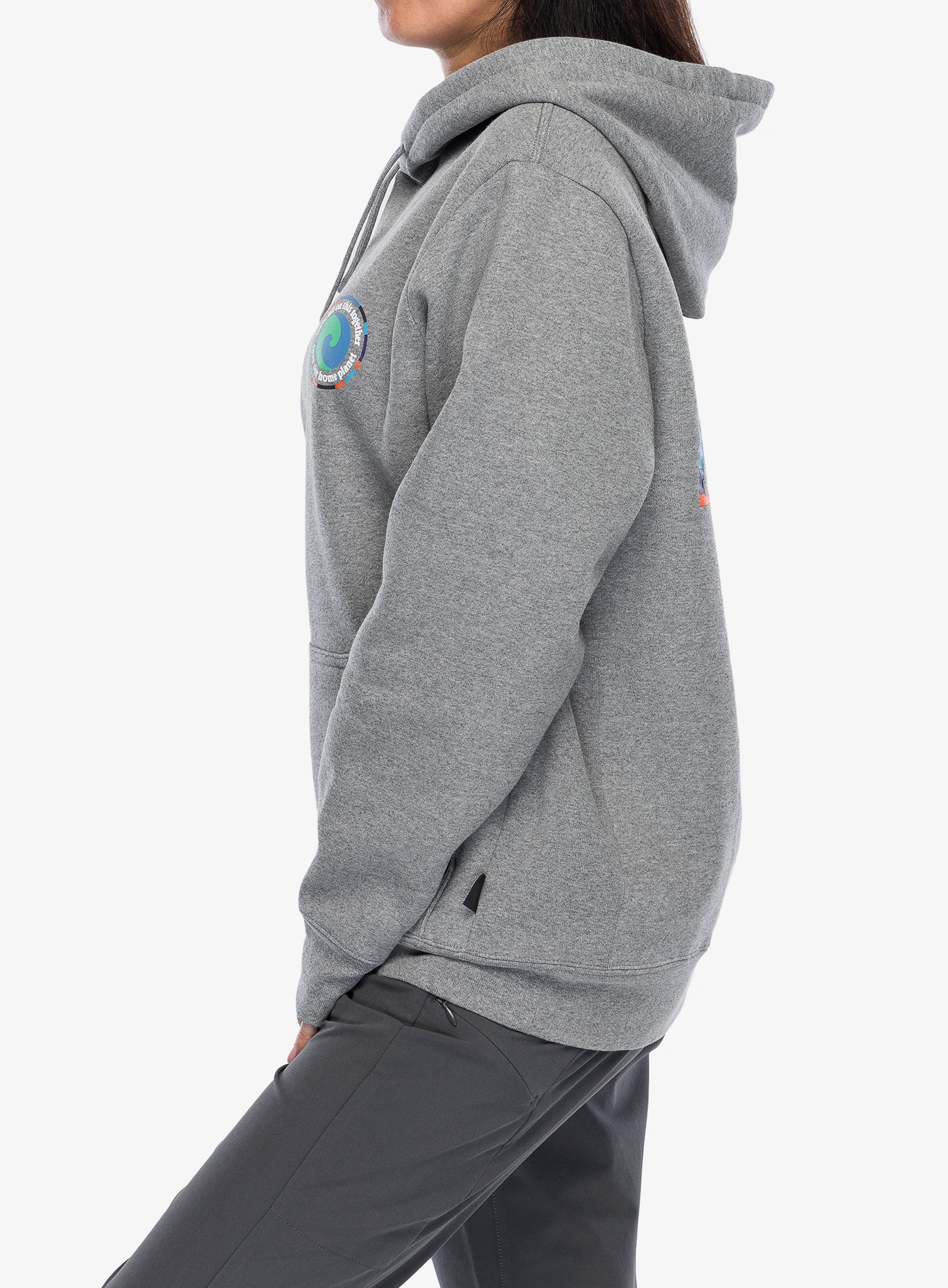 Jopica s kapuco Patagonia Unity Fitz Uprisal Hoody - gravel heather