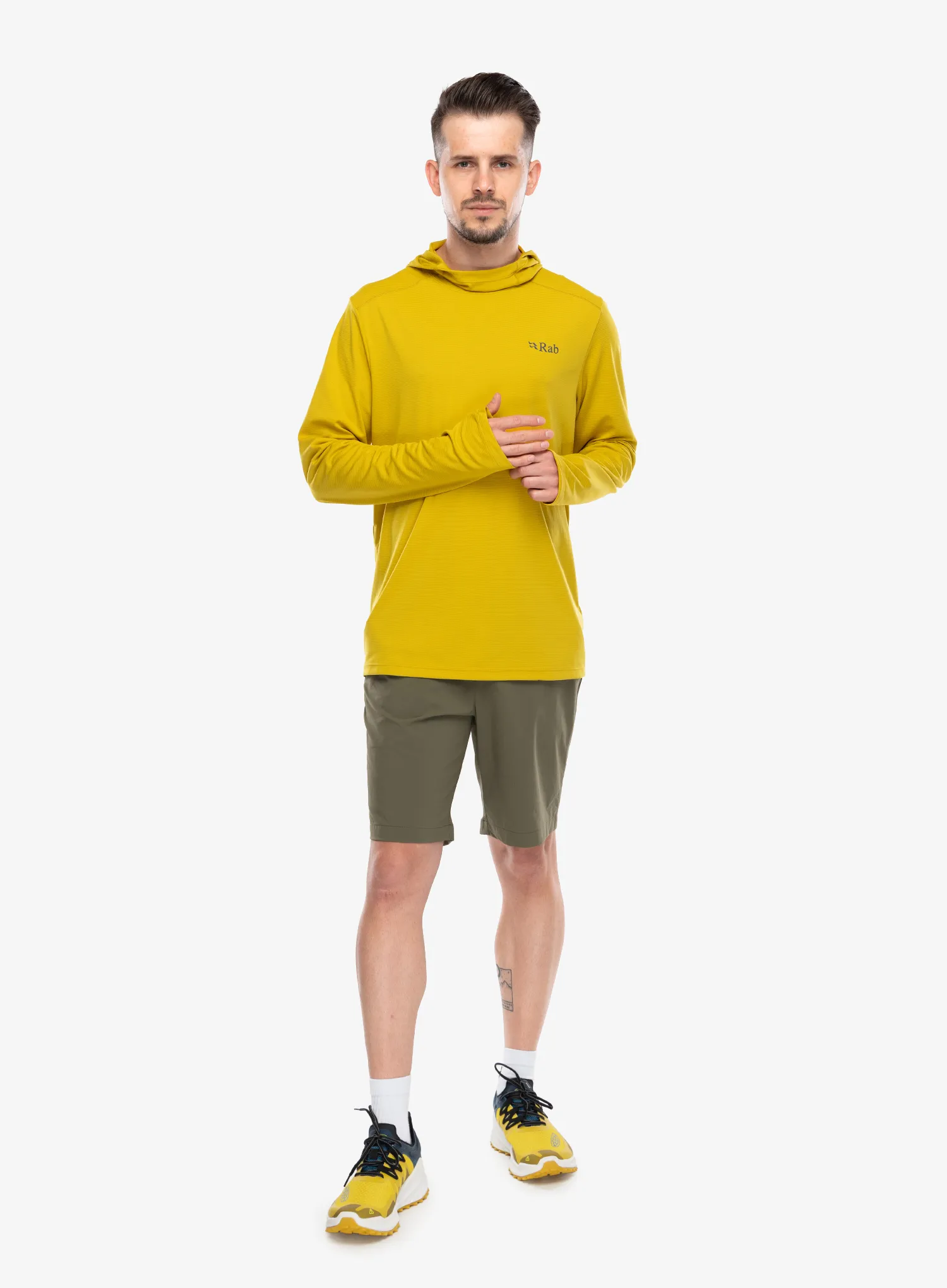 Jopica s kapuco Rab Force Hoody - dark pollen