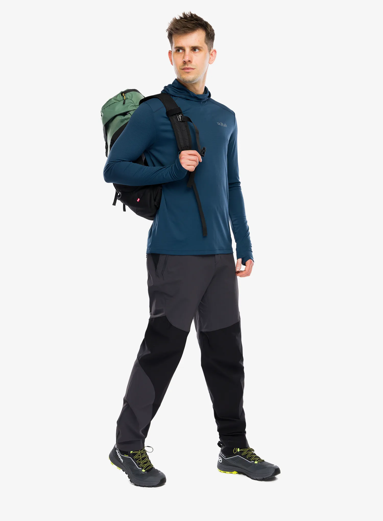 Jopica s kapuco Rab Force Hoody - tempest blue