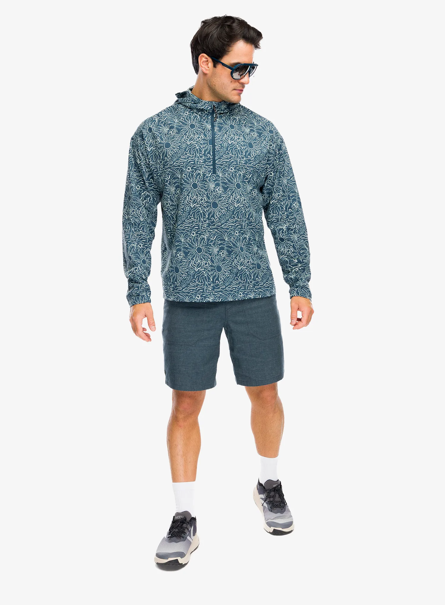 Jopica s kapuco Royal Robbins Salathe Sun Hoodie L/S - orion blue solar pt