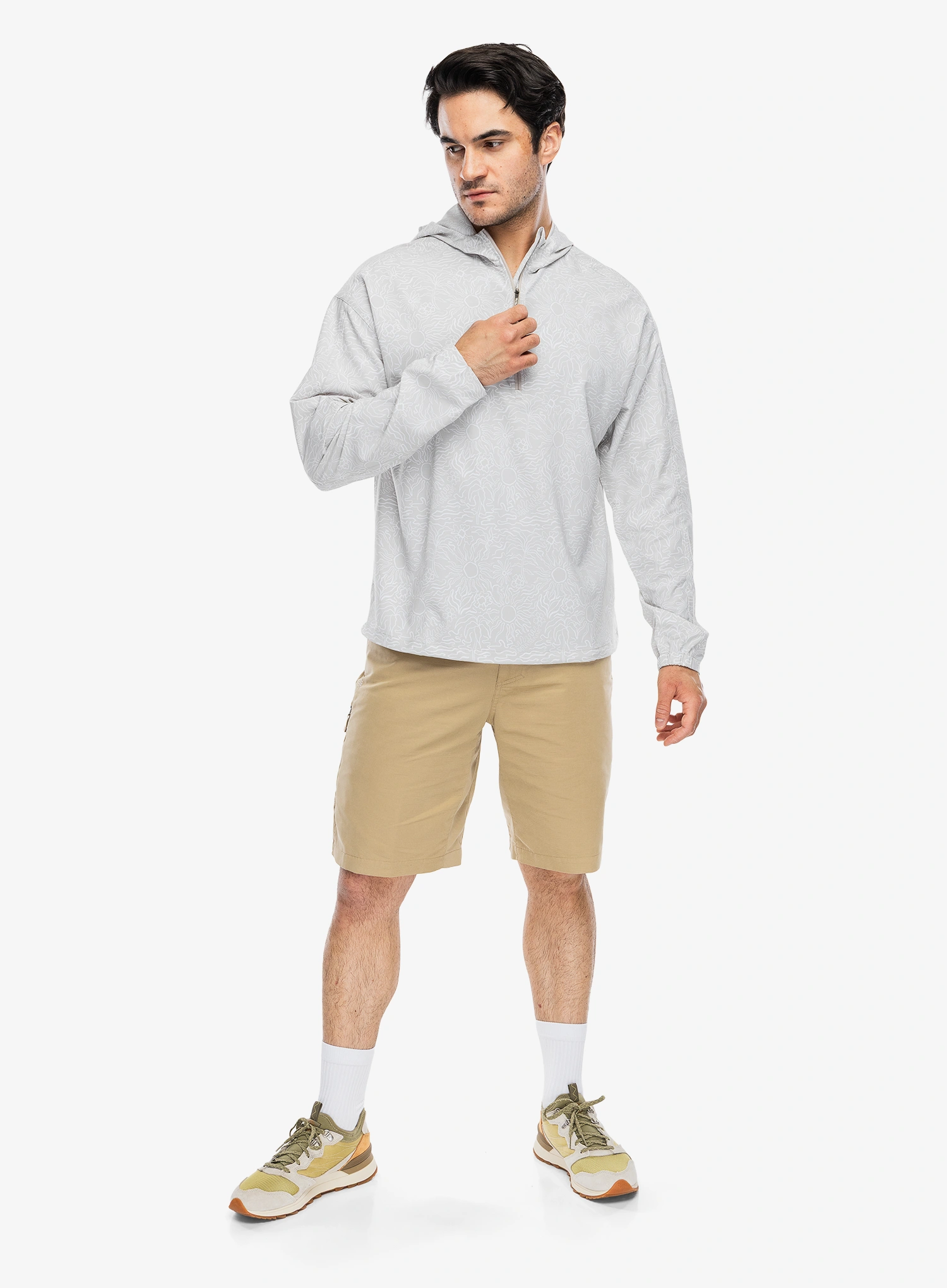 Jopica s kapuco Royal Robbins Salathe Sun Hoodie L/S - soapstone solar pt