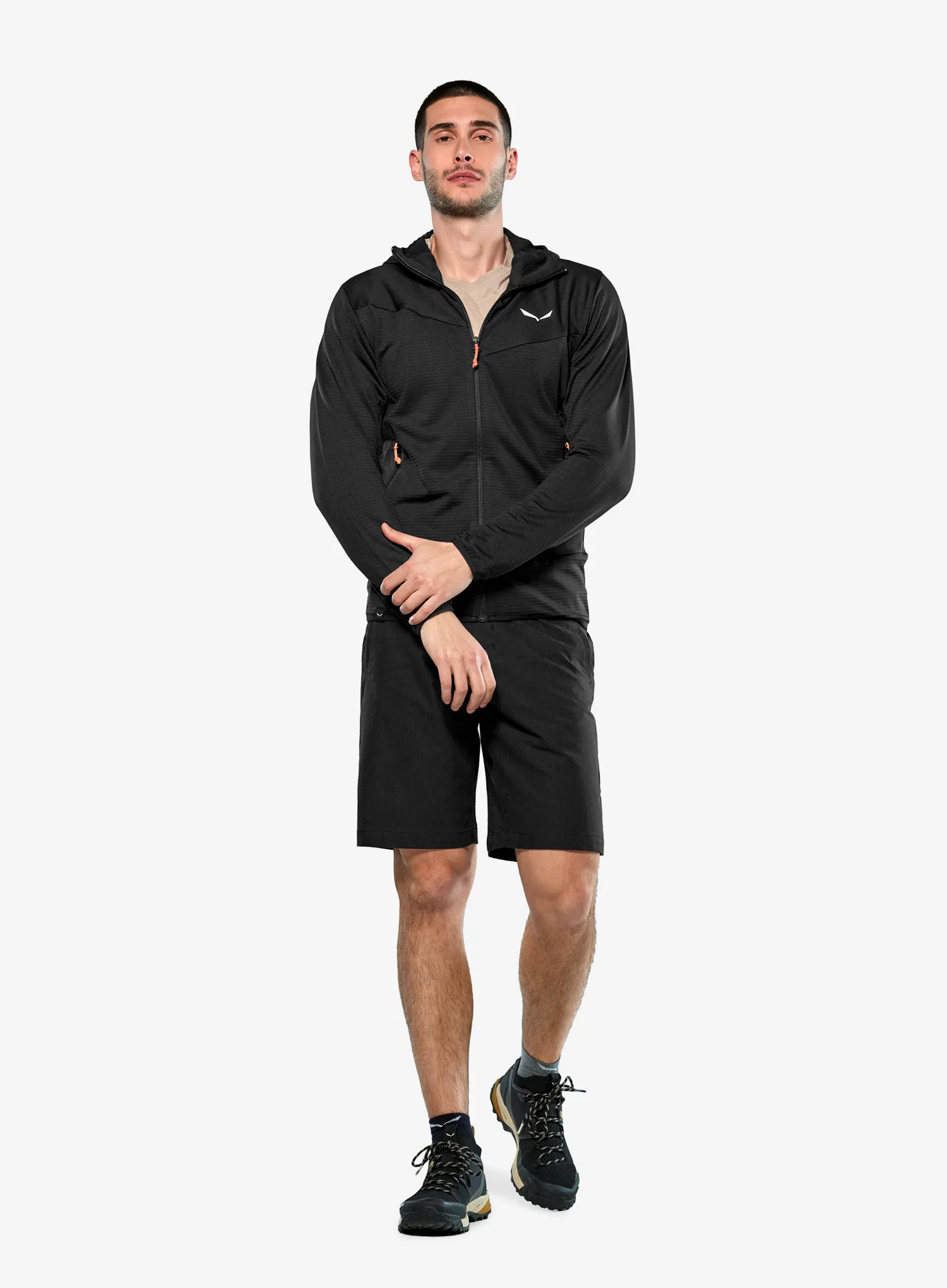 Jopica s kapuco Salewa Puez Altavia PL HD Jacket - black out