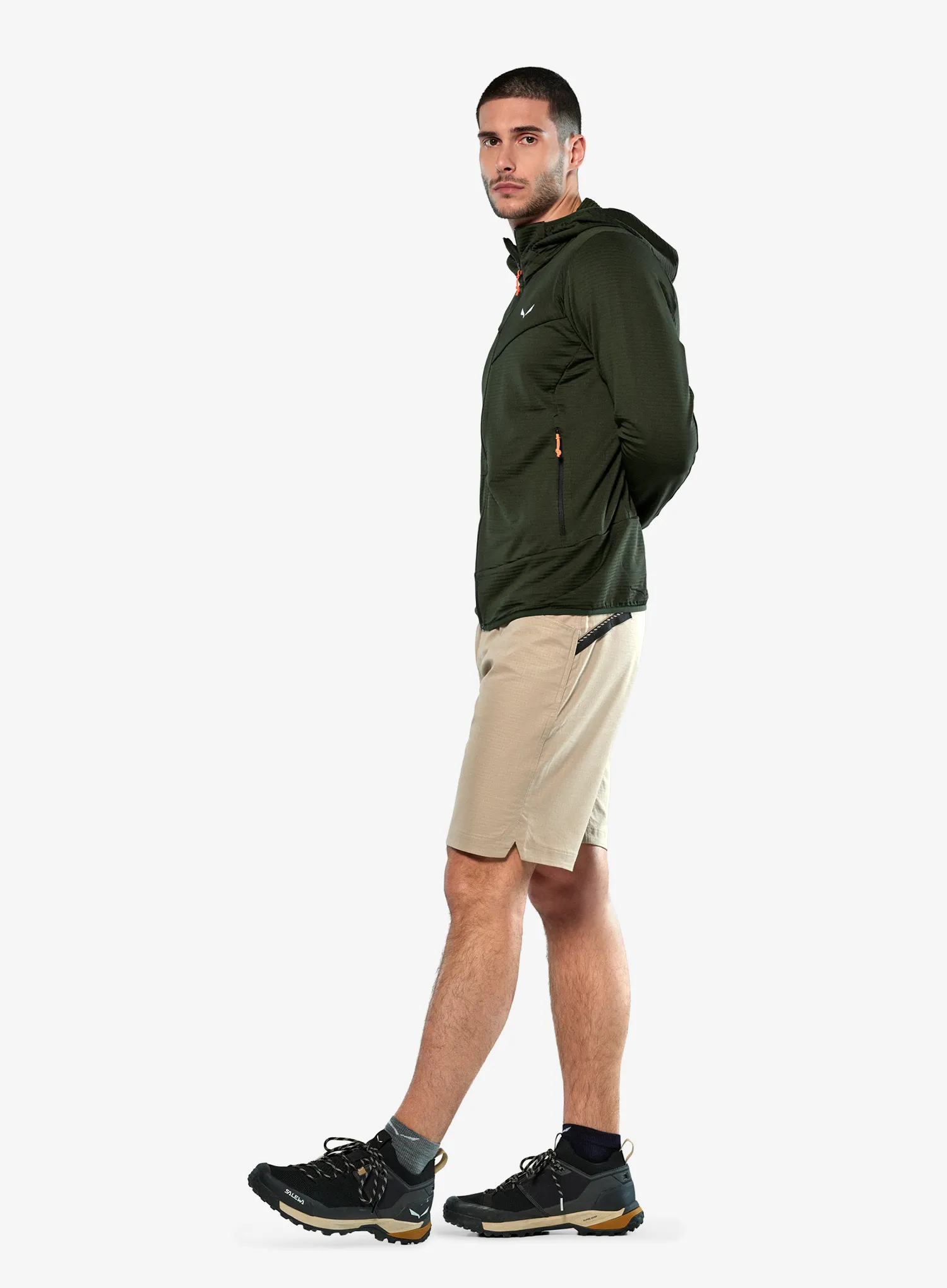 Jopica s kapuco Salewa Puez Altavia PL HD Jacket - dark olive