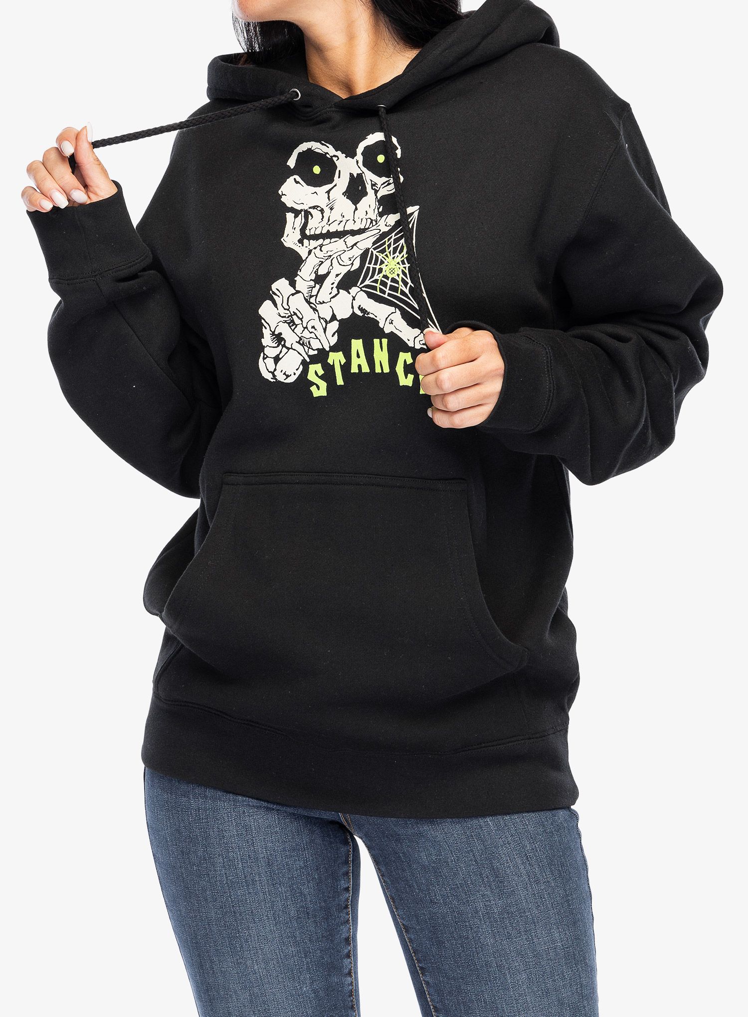 Jopica s kapuco Stance Itsy Bitsy Hoodie - black