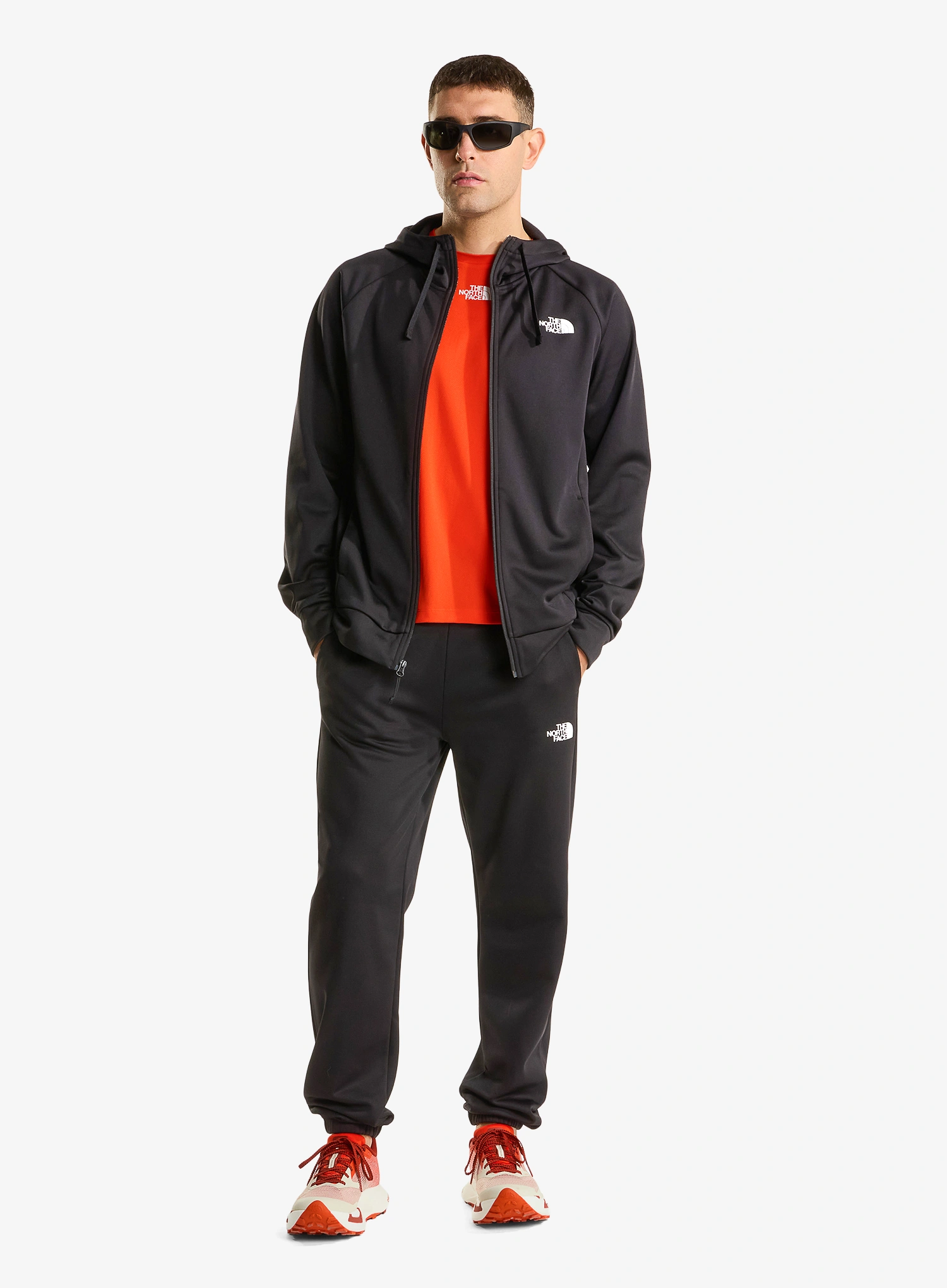 Jopica s kapuco The North Face Reaxion 2.0 Hooded Full Zip Jacket - tnf black heather