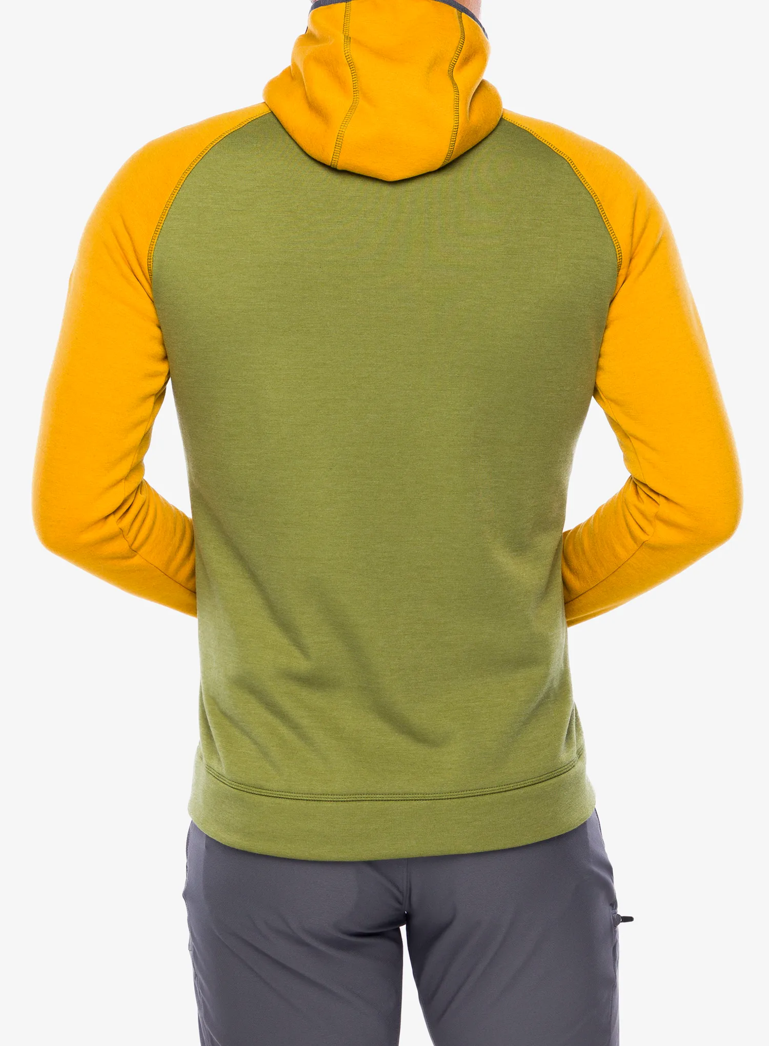 Jopica s kapuco Turbat Peak - yellow/avocado green 