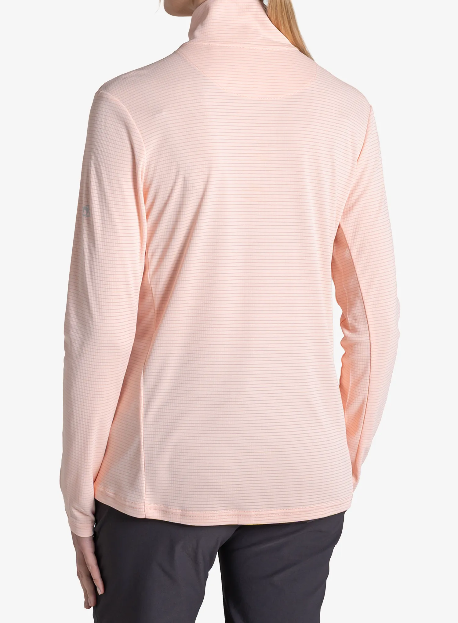 Ženska jopica z zadrgo Craghoppers NosiLife SolarShield+ Half Zip Top - sherbert