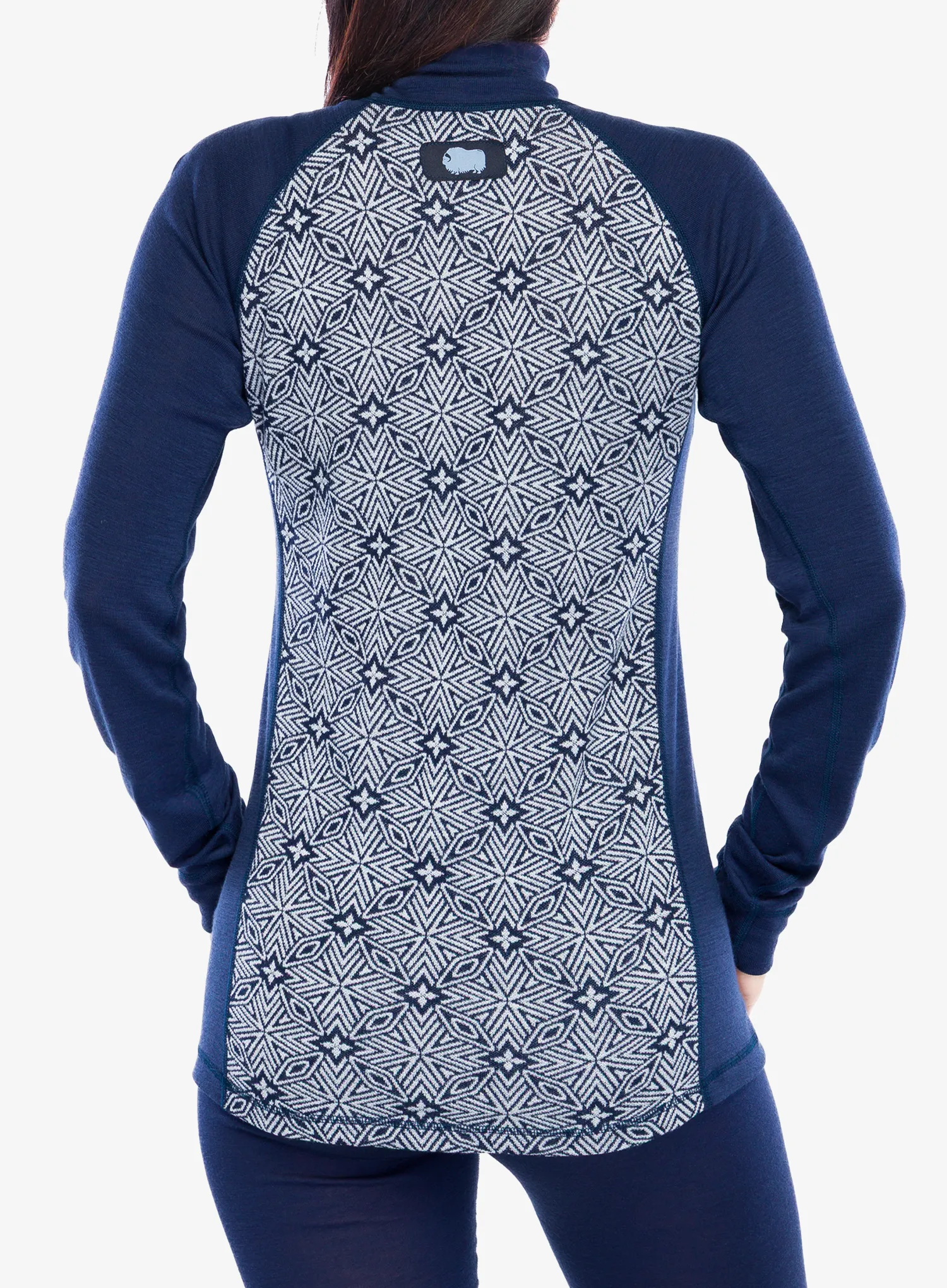Ženska jopica z zadrgo Dovre 100% Merino Wool - blue