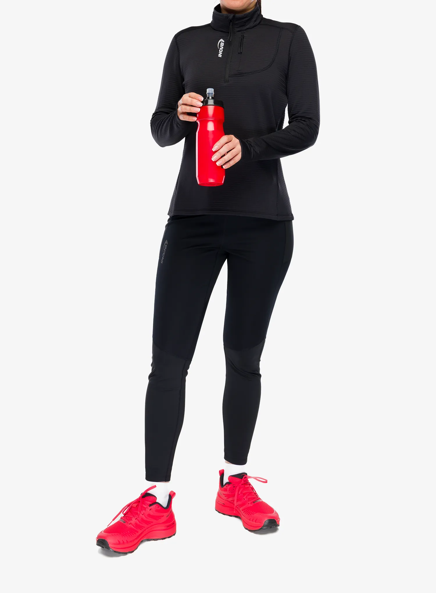 Ženska jopica z zadrgo Inov-8 Adventure Mid Half Zip - black