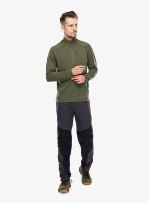Jopica z zadrgo Rab Nexus Pull-On - olive