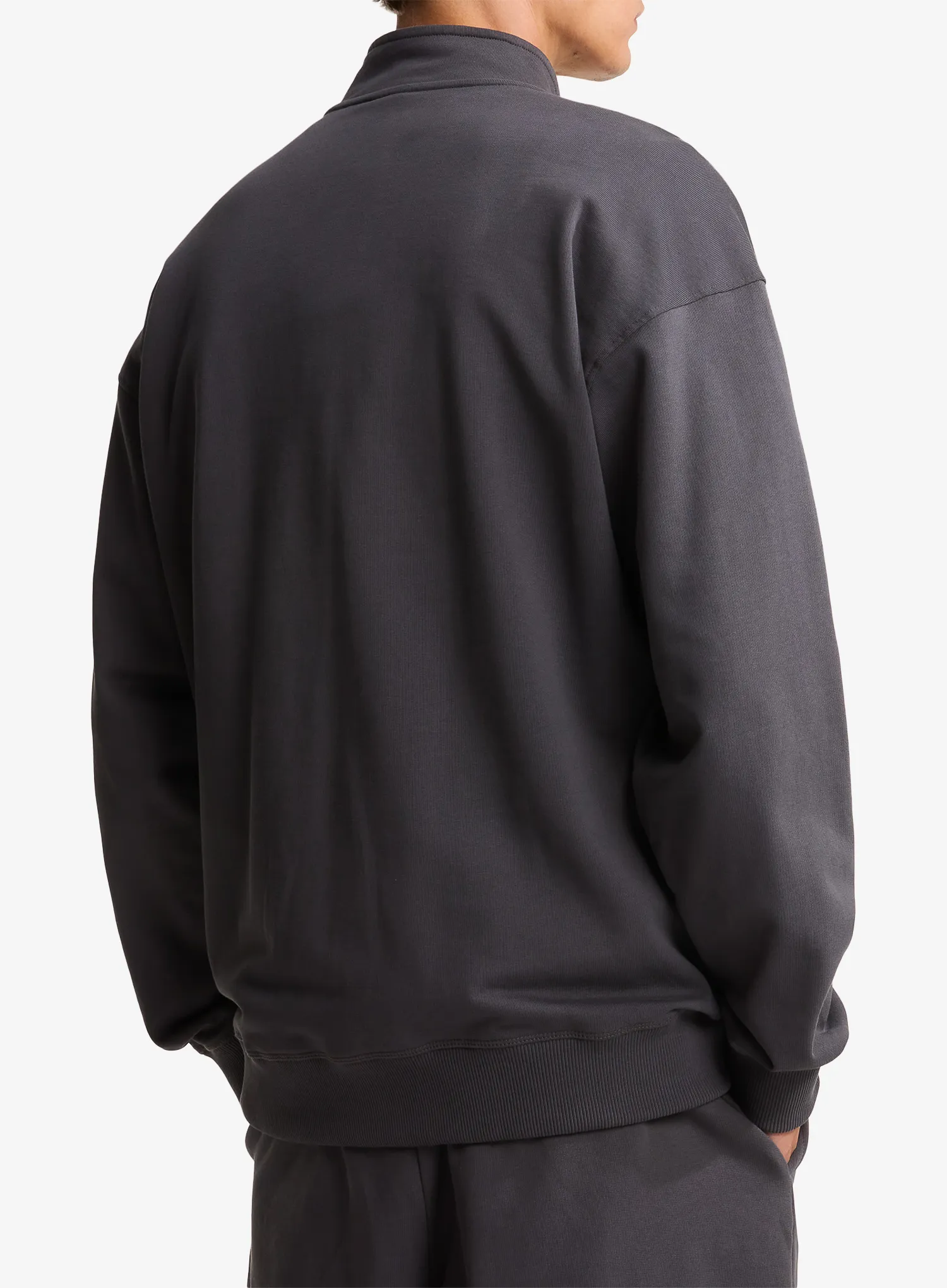 Jopica z zadrgo The North Face Essential Light Relaxed 1/4 Zip Crew - anthracite grey
