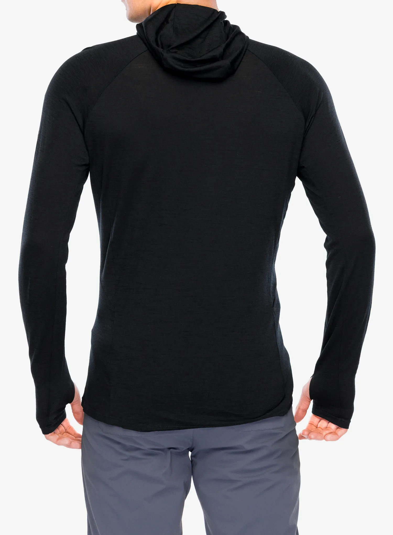 Jopica z zadrgo Inov-8 Merino Hoodie HZ - black