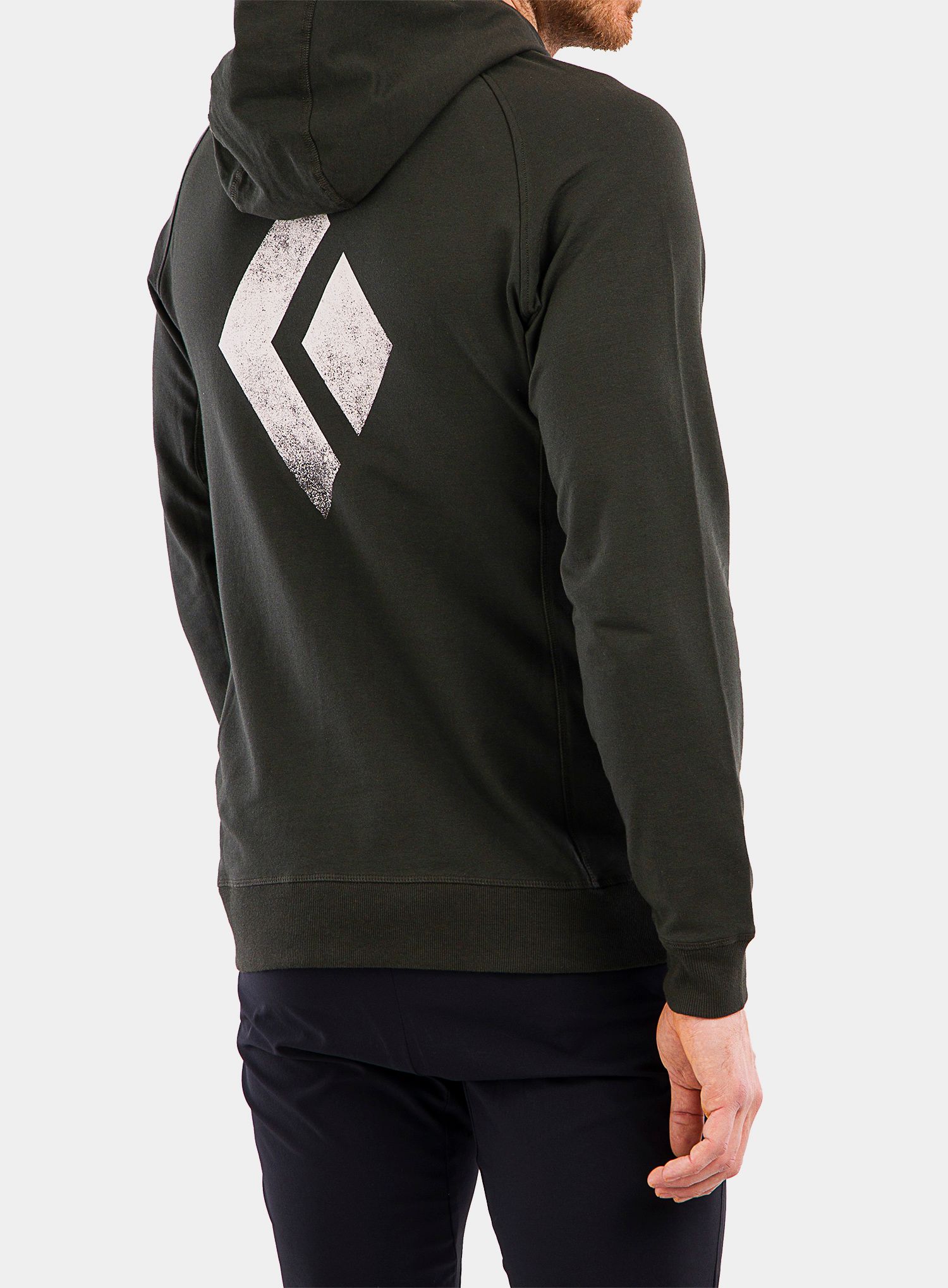 Jopica Black Diamond Chalked Up Full Zip Hoody - cypress