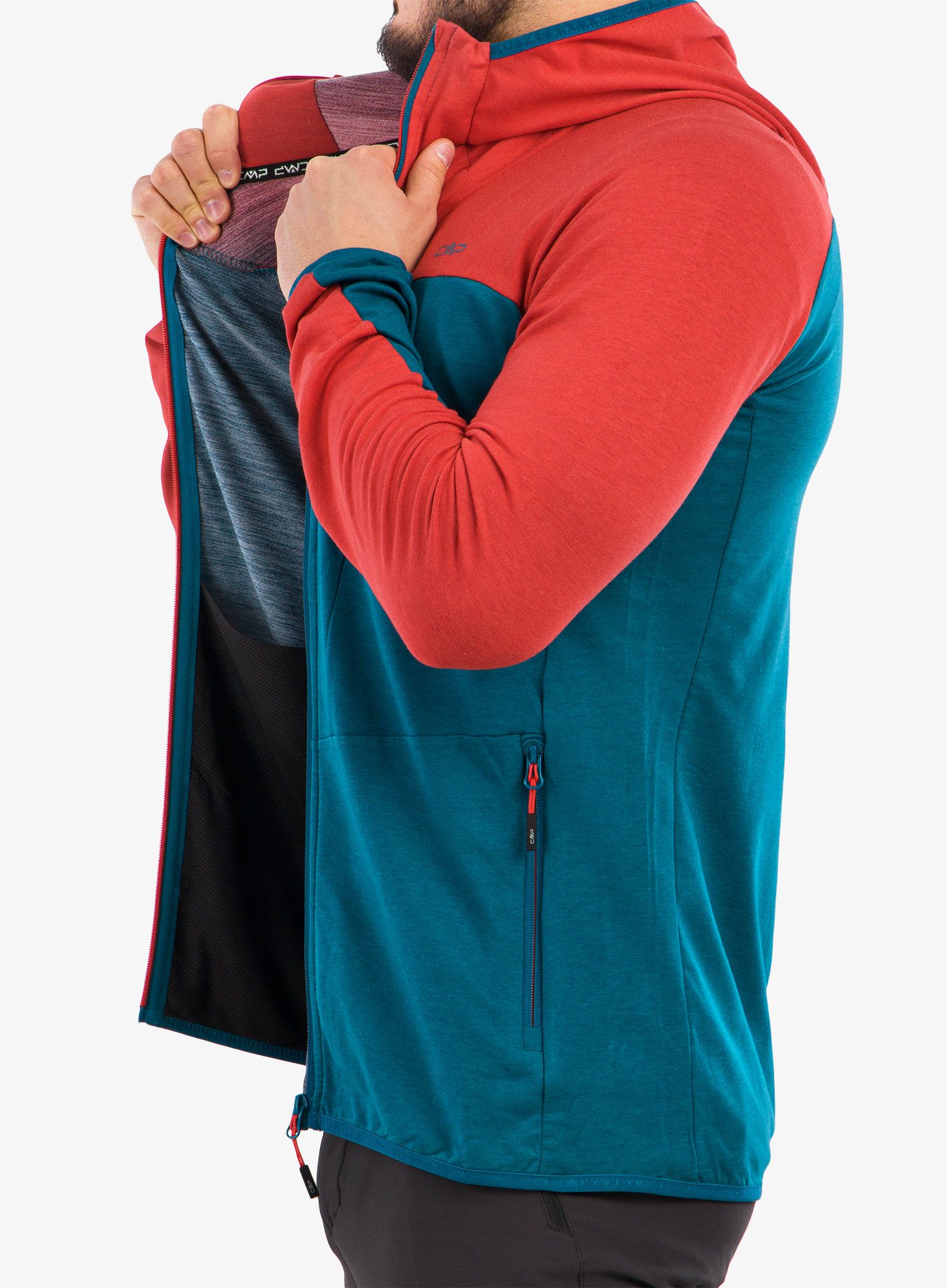 Jopica CMP Magneto Hybrid Jacket Fix Hood - deep lake