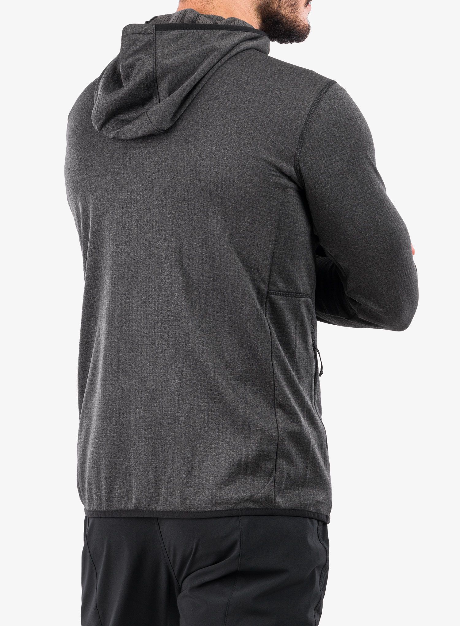 Flis Columbia Park View Fleece Full Zip Hoodie - black heather/black pop