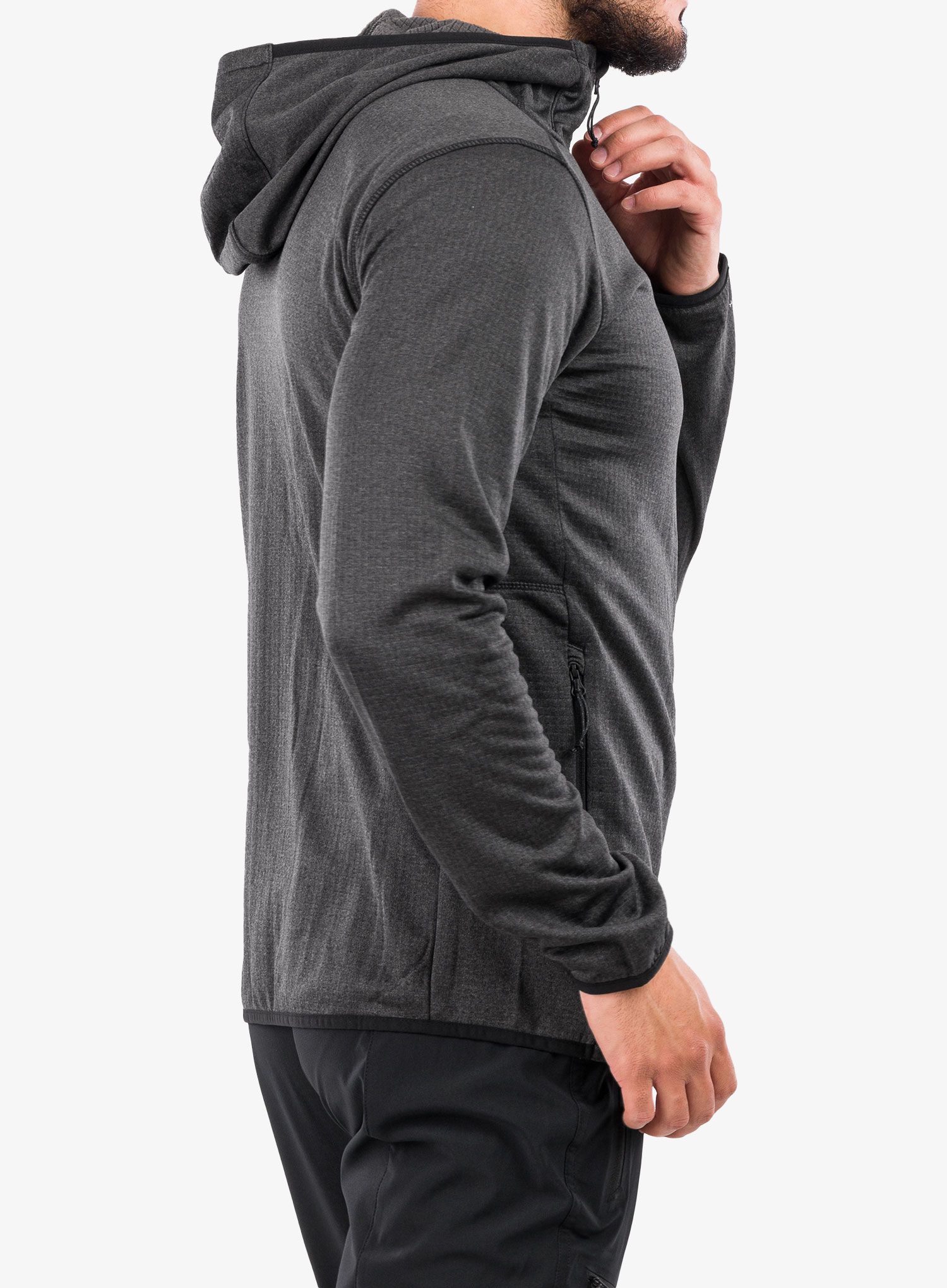 Flis Columbia Park View Fleece Full Zip Hoodie - black heather/black pop