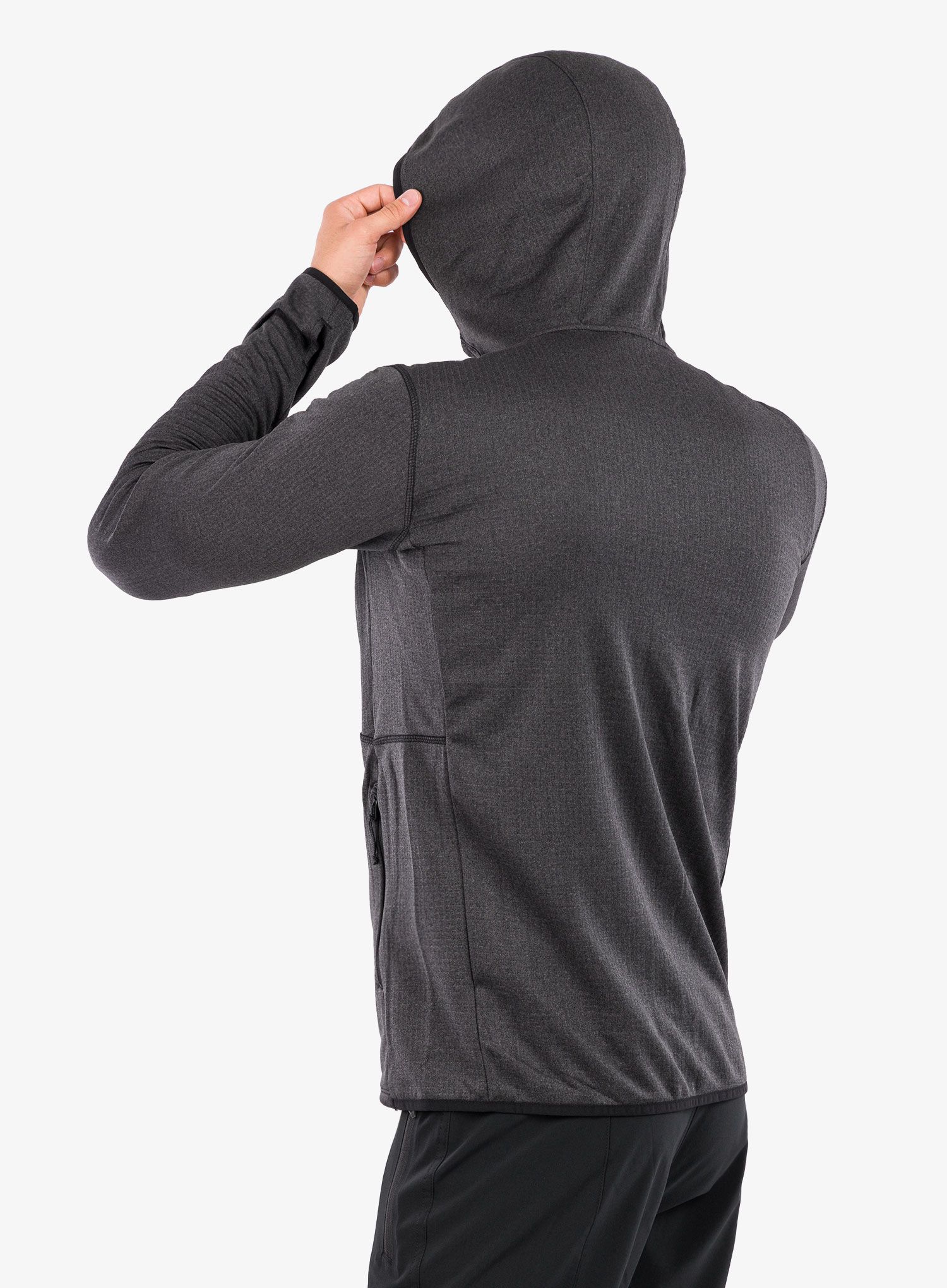 Flis Columbia Park View Fleece Full Zip Hoodie - black heather/black pop