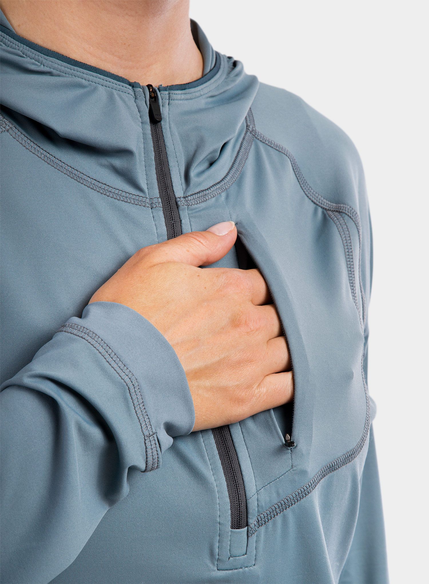 Ženska jopica Black Diamond Alpenglow Pro Hoody - storm blue