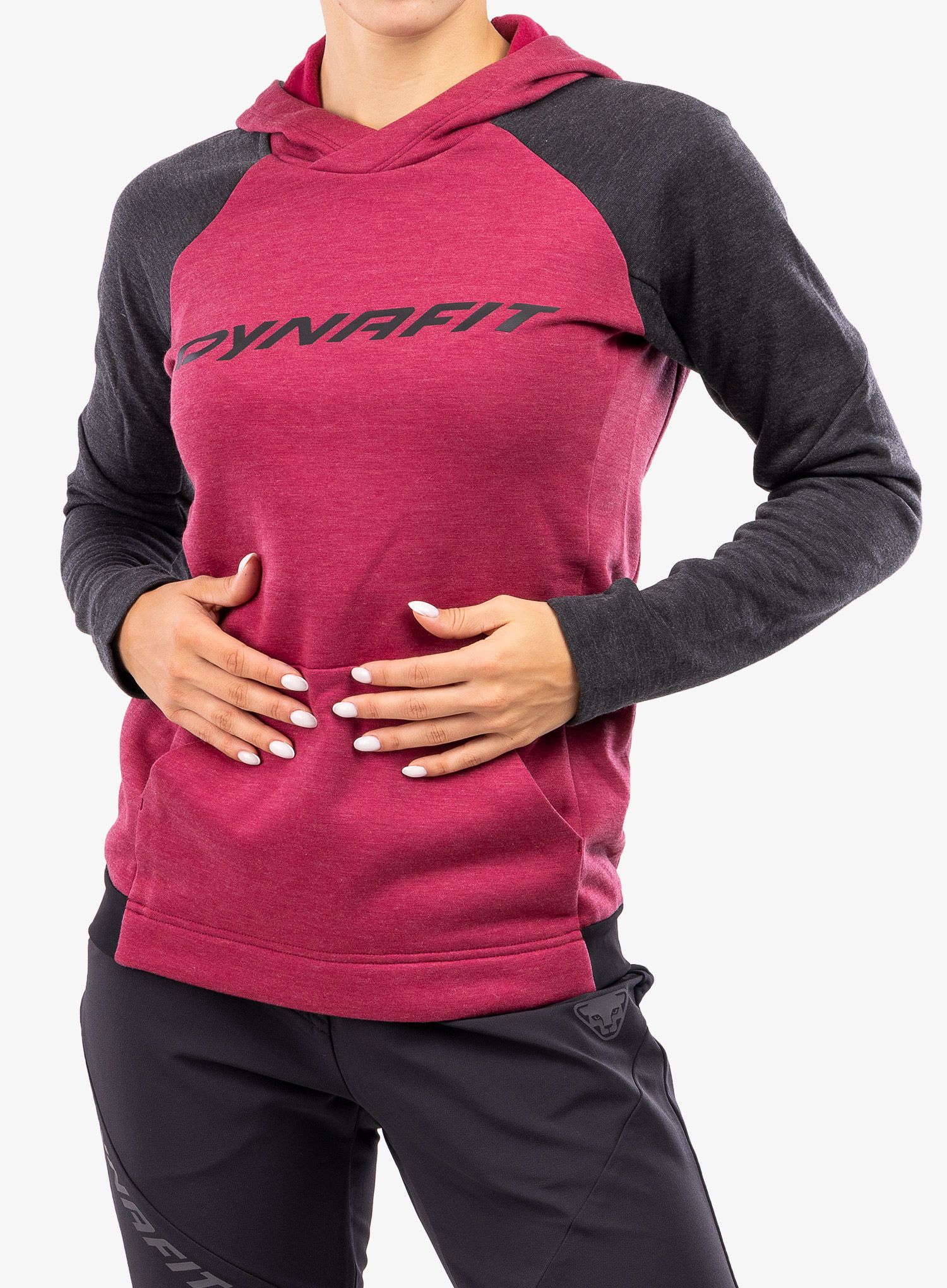 Ženska jopica Dynafit 24/7 Polartec Hoody - beet red