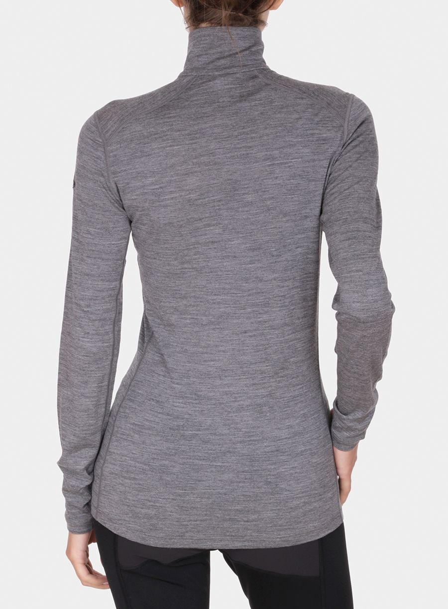 Jopica Icebreaker 200 Oasis L/S Half Zip - gritstone heather