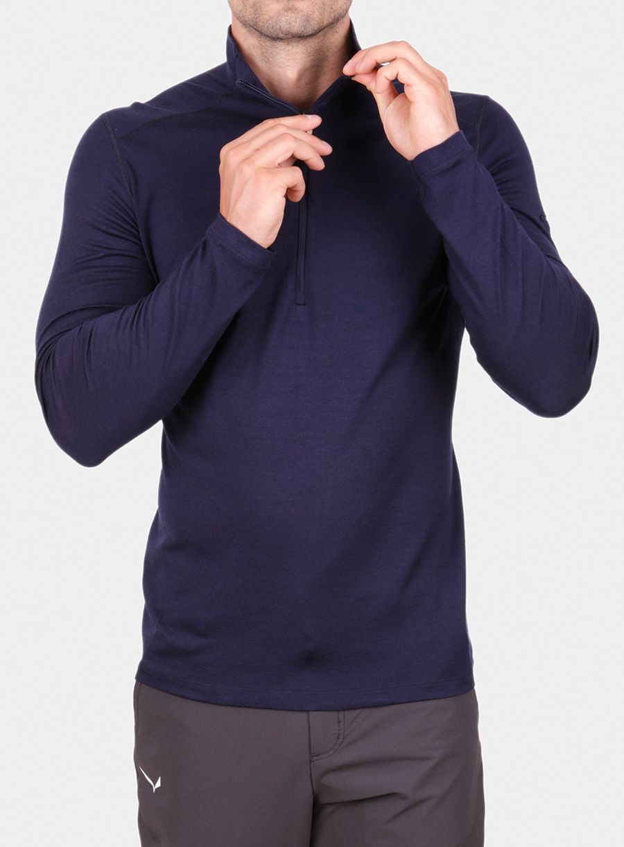 Termo flis jopa Icebreaker 200 Oasis L/S Half Zip - midnight navy