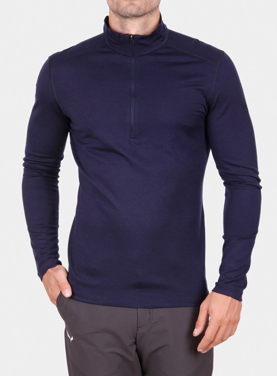 Termo flis jopa Icebreaker 200 Oasis L/S Half Zip - midnight navy