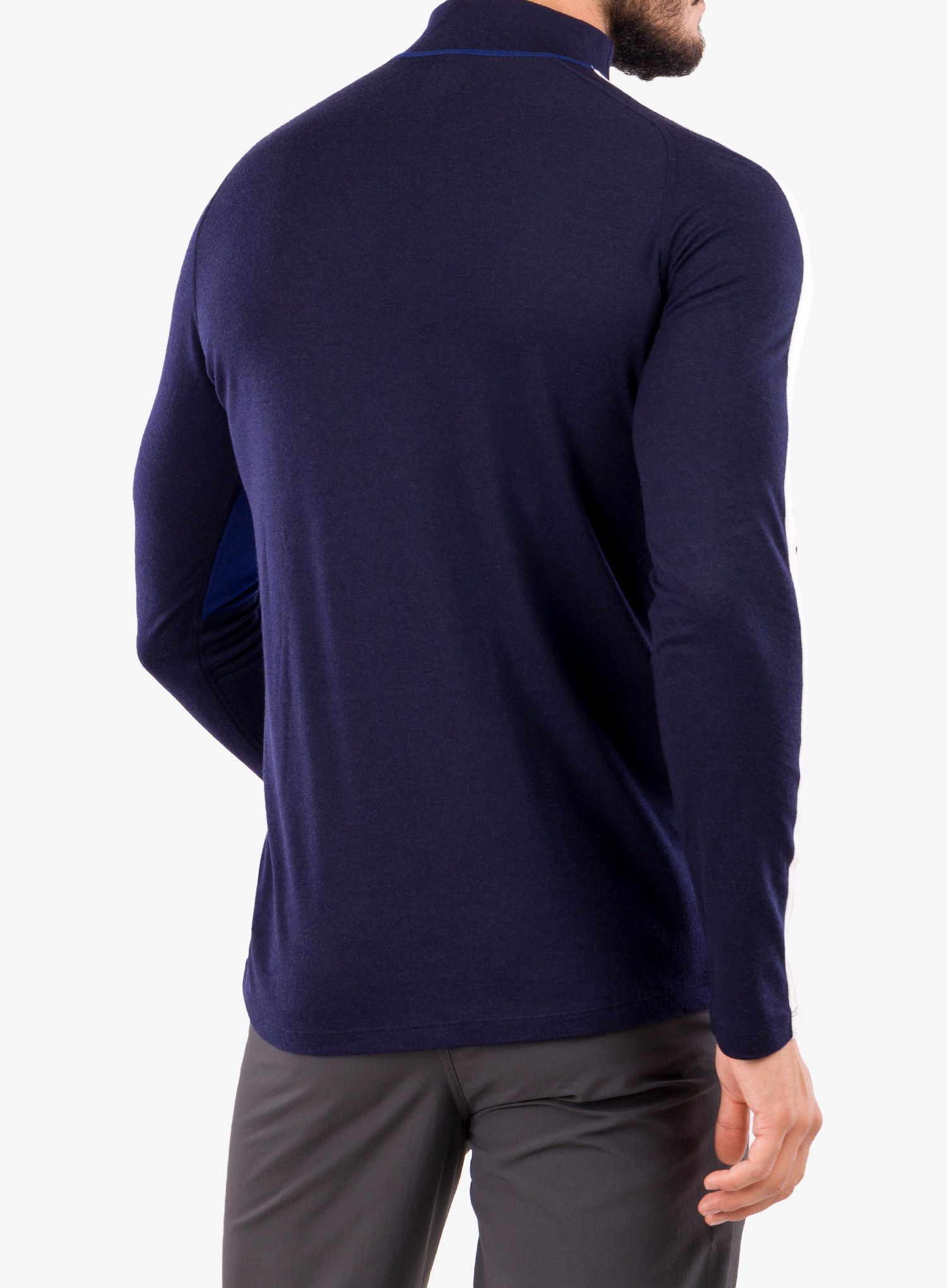 Jopica Icebreaker 200 Sonebula LS High Neck  - midnight navy/royal navy