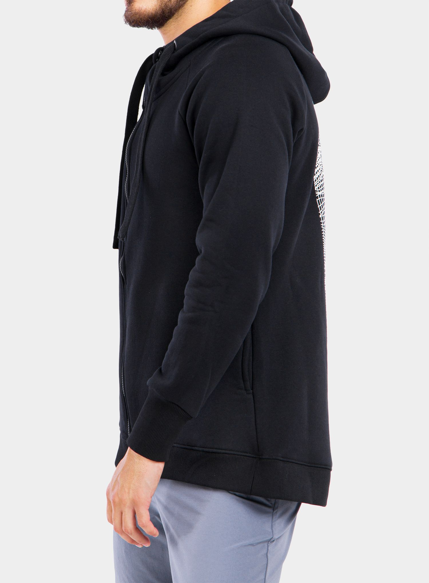 Jopica na zadrgo Majesty Super Zipped Hoodie - black