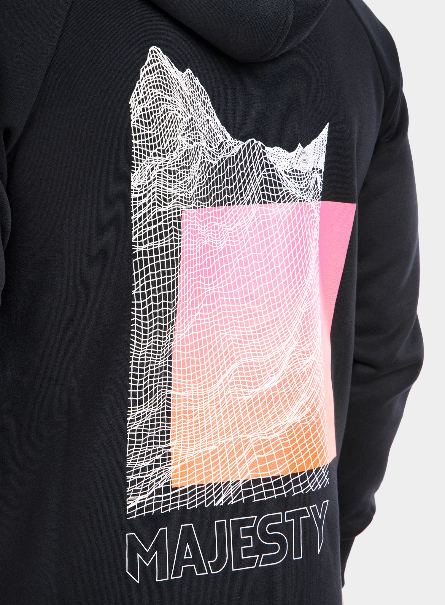 Jopica na zadrgo Majesty Super Zipped Hoodie - black