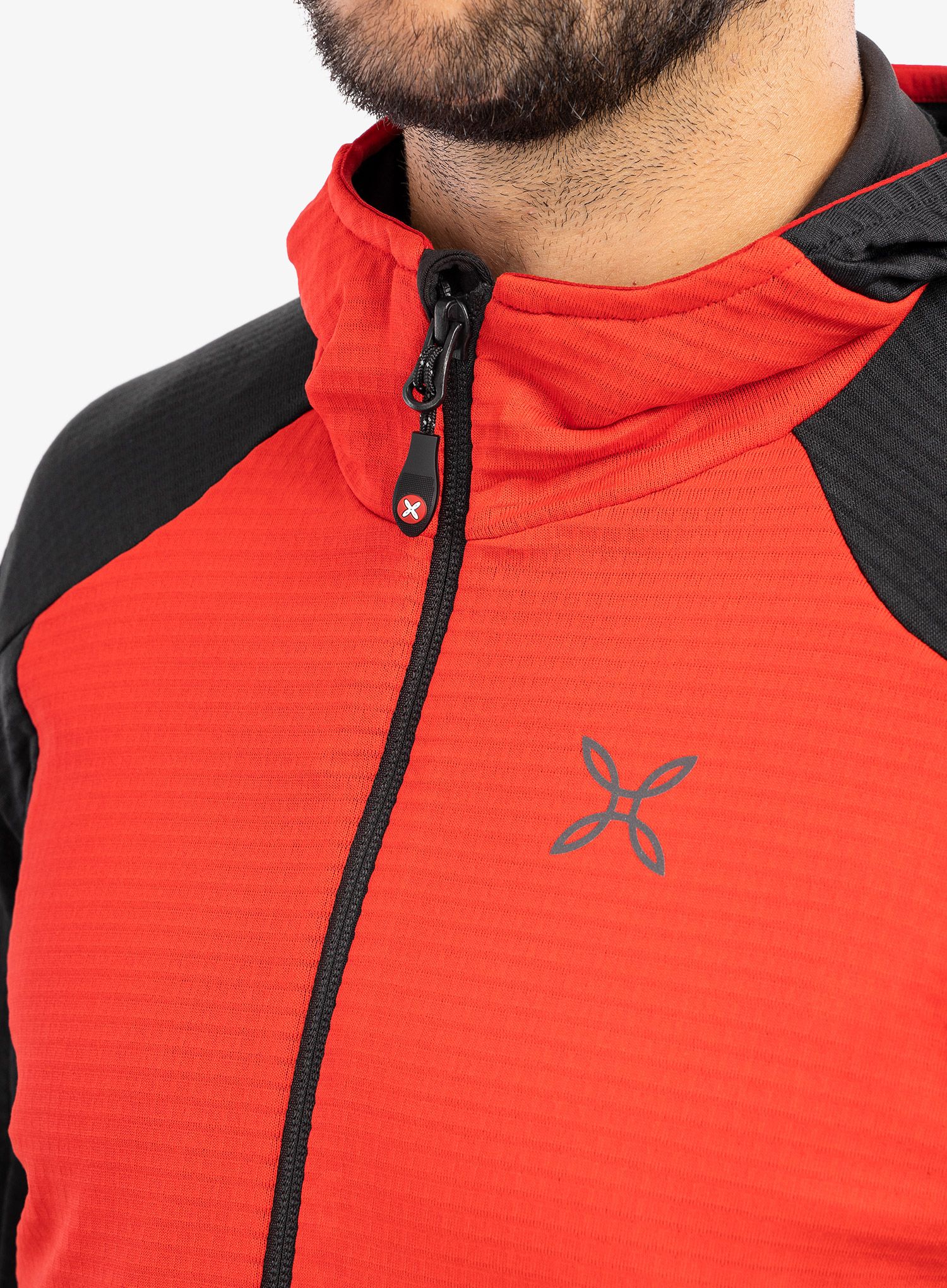 Jopica Montura Stretch Color Hoody Jacket - red/black