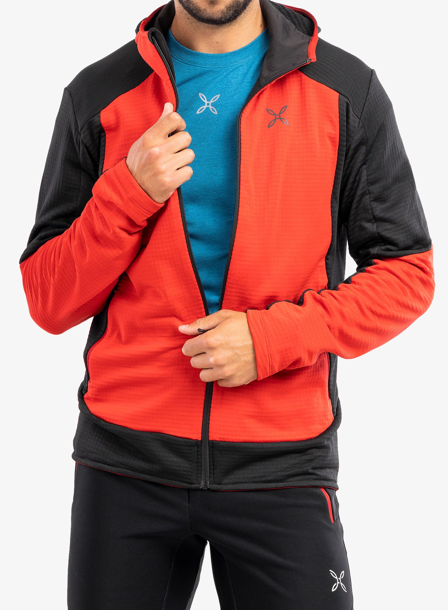 Jopica Montura Stretch Color Hoody Jacket - red/black