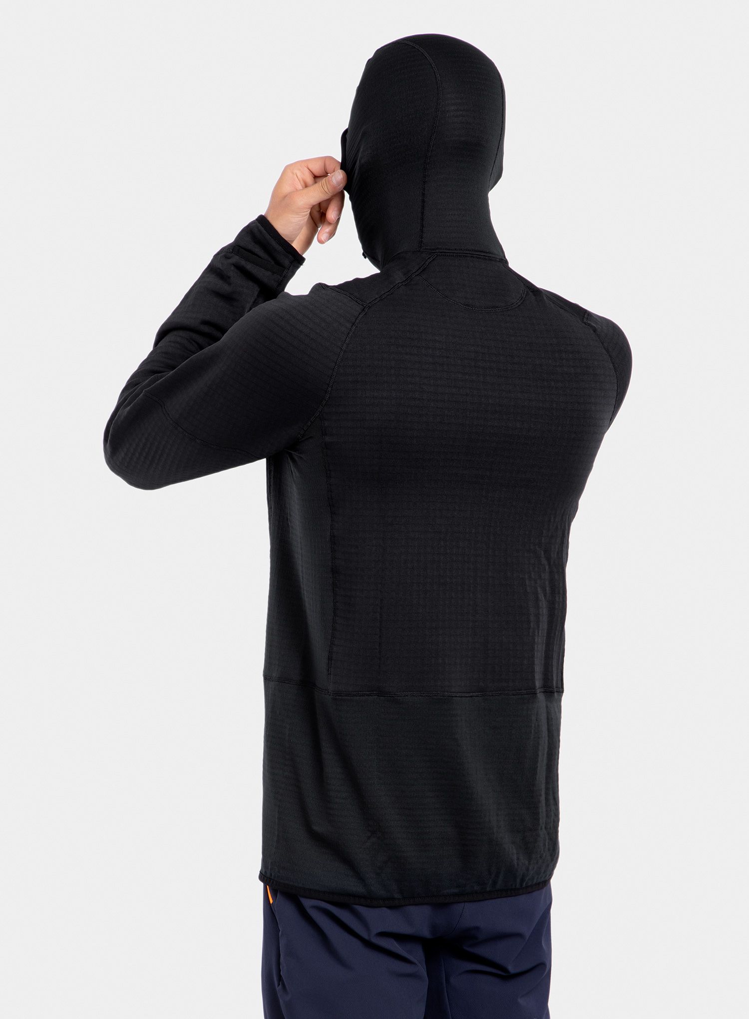 Plezalna jopa Patagonia R1 Pullover Hoody - black