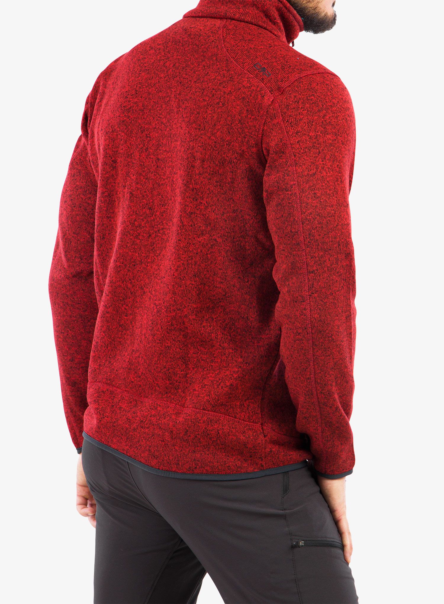 Flis CMP Perl Jacket Knitted - fire/antracite