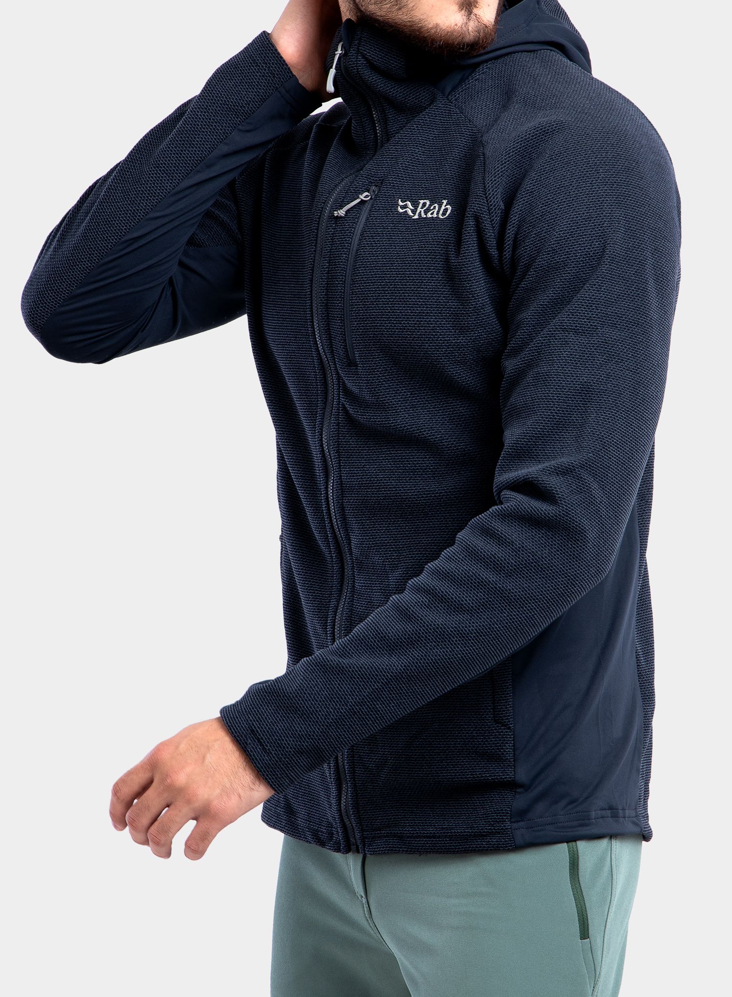 Jopica s kapuco Rab Capacitor Hoody - beluga