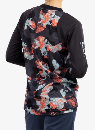 Ženska kolesarska jopa ION Scrub LS - black
