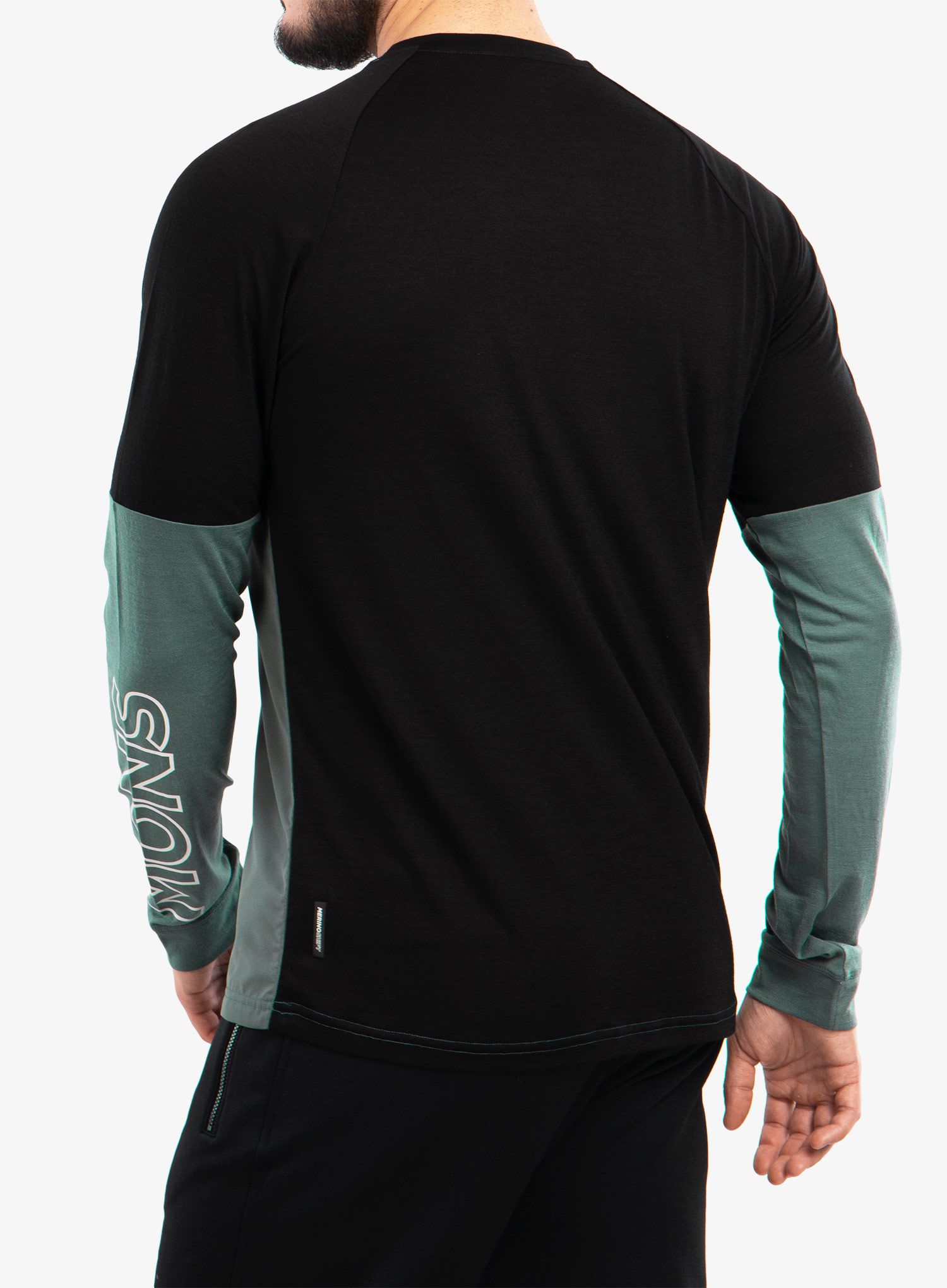 Kolesarska jopa Mons Royale Tarn Merino Shift Wind Jersey - burnt sage/black