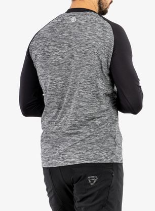 Kolesarska jopa Sensor Cycle Jersey L/S Charger - grey/black