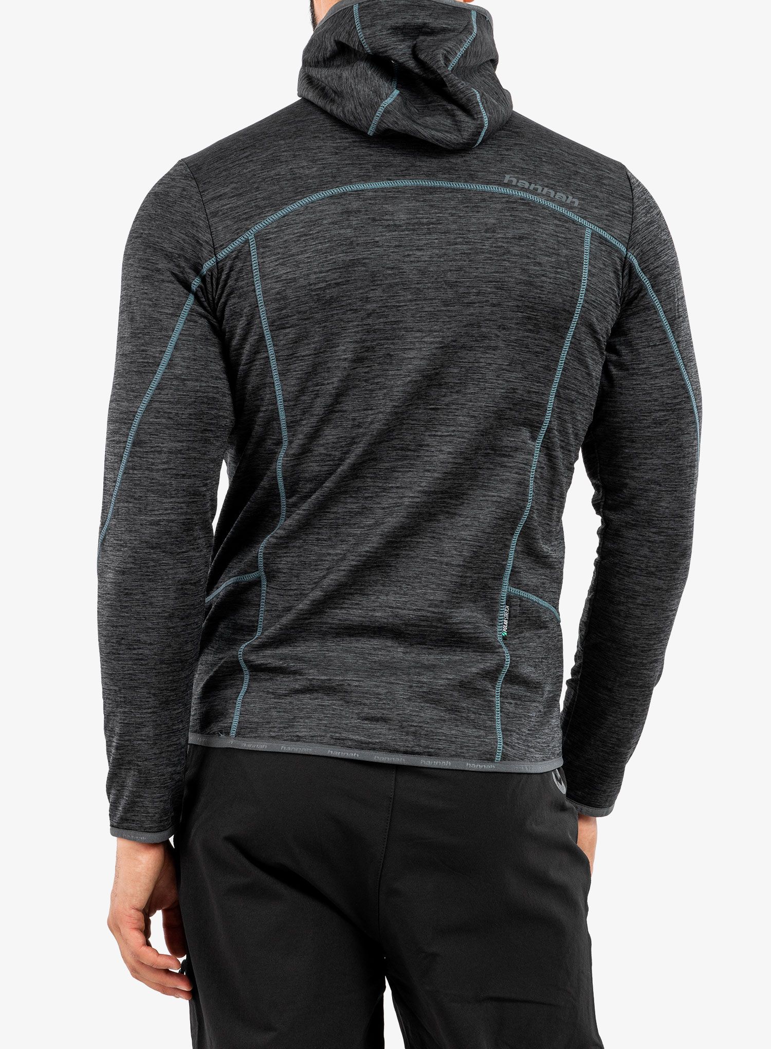 Jopica na zadrgo Hannah Damar Hoody - dark grey melange