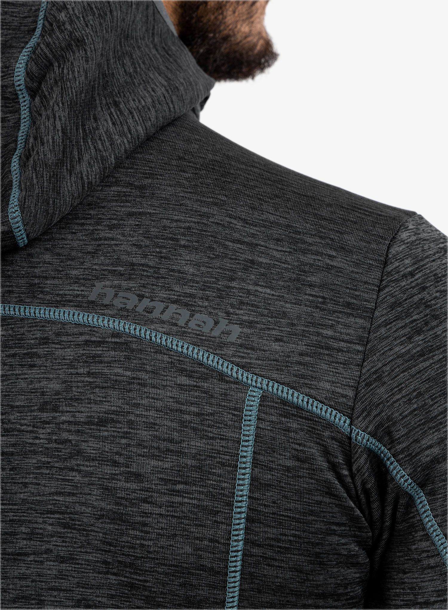 Jopica na zadrgo Hannah Damar Hoody - dark grey melange
