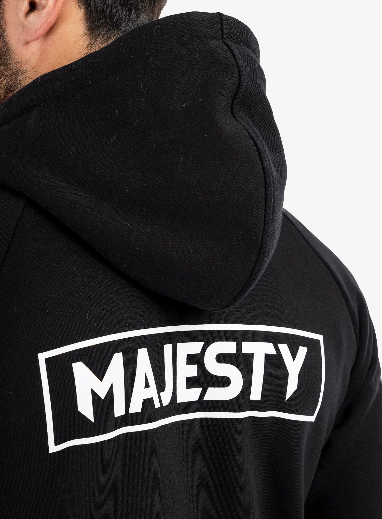 Jopica na zadrgo Majesty Logo Zipped Hoodie - black