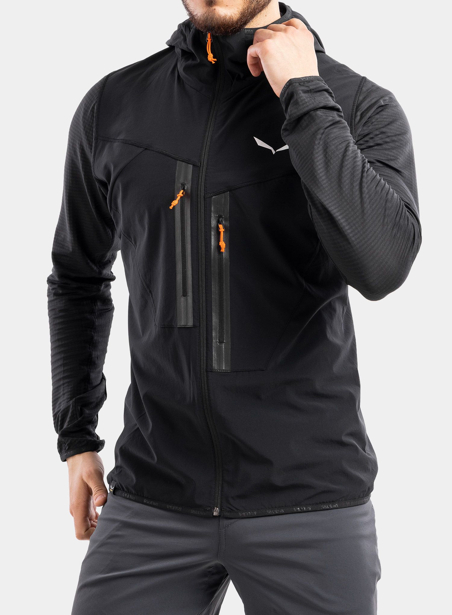 Jopica na zadrgo Salewa Rolle PL R Jacket - black out