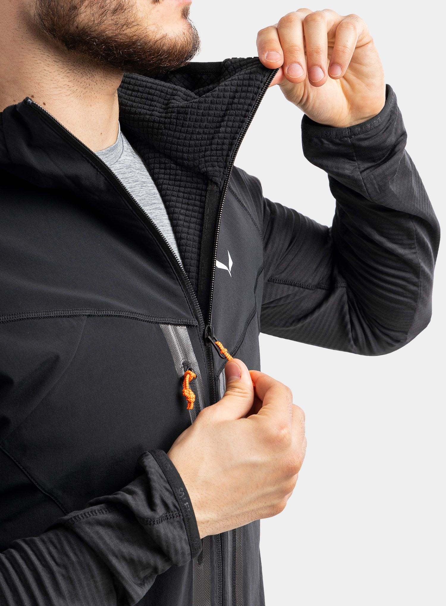 Jopica na zadrgo Salewa Rolle PL R Jacket - black out