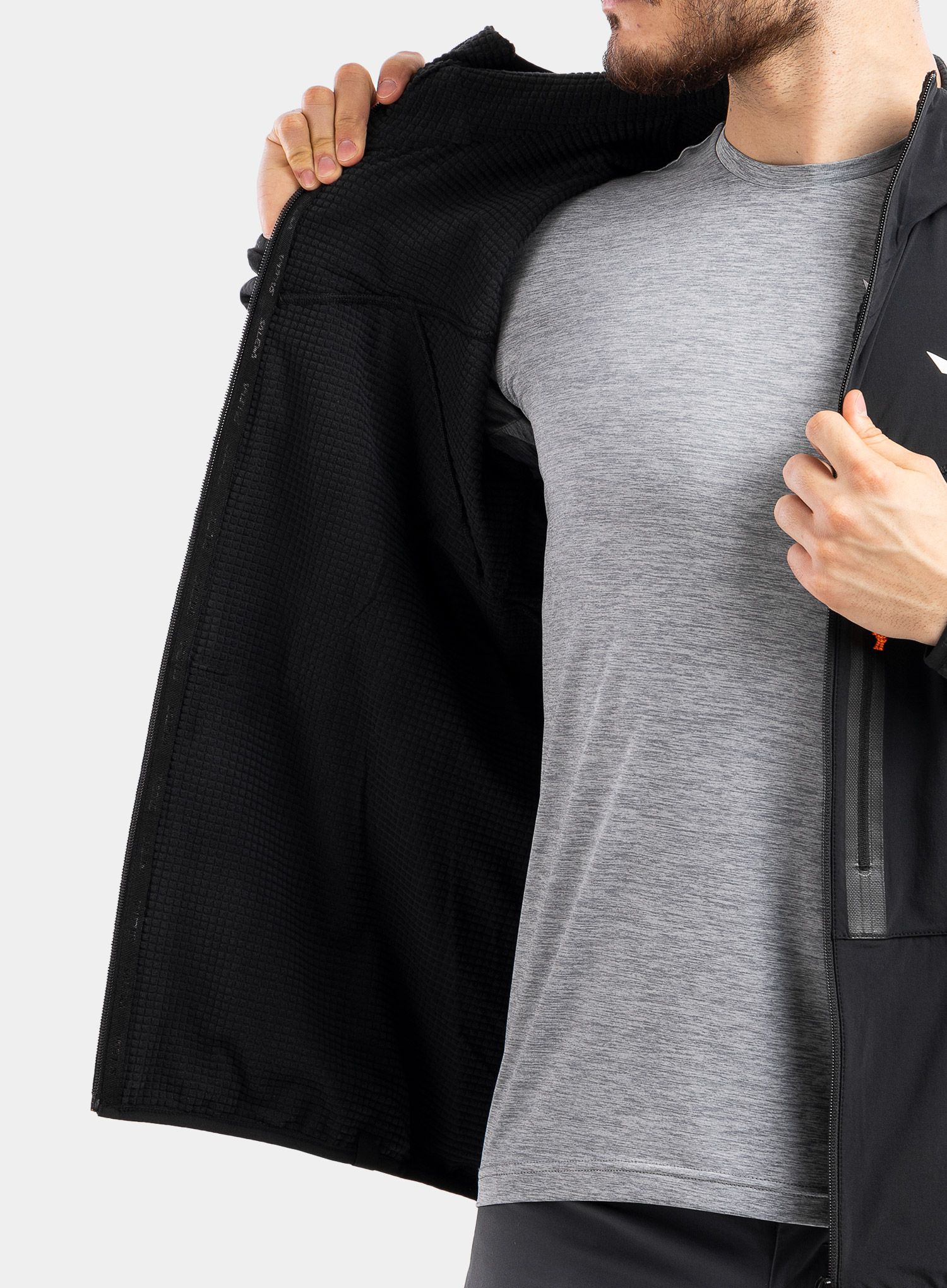 Jopica na zadrgo Salewa Rolle PL R Jacket - black out