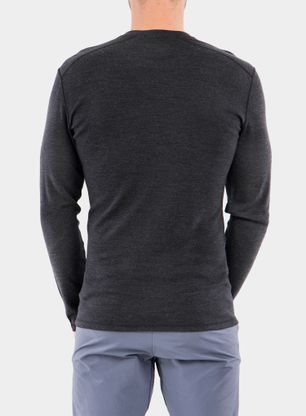 Moška jopica SmartWool Merino 250 Baselayer Crew Boxed - charcoal heather